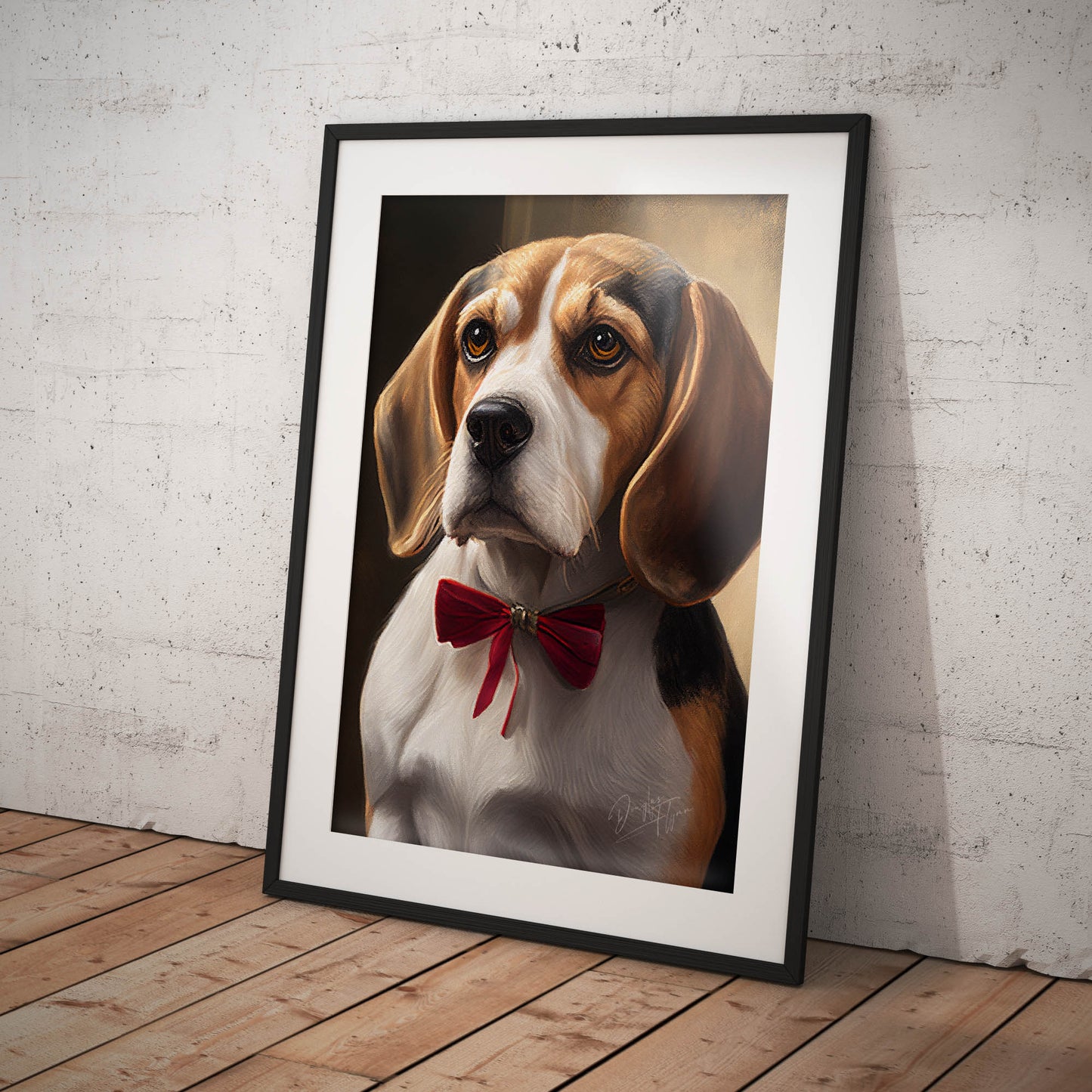 »Beagle med rosett«
