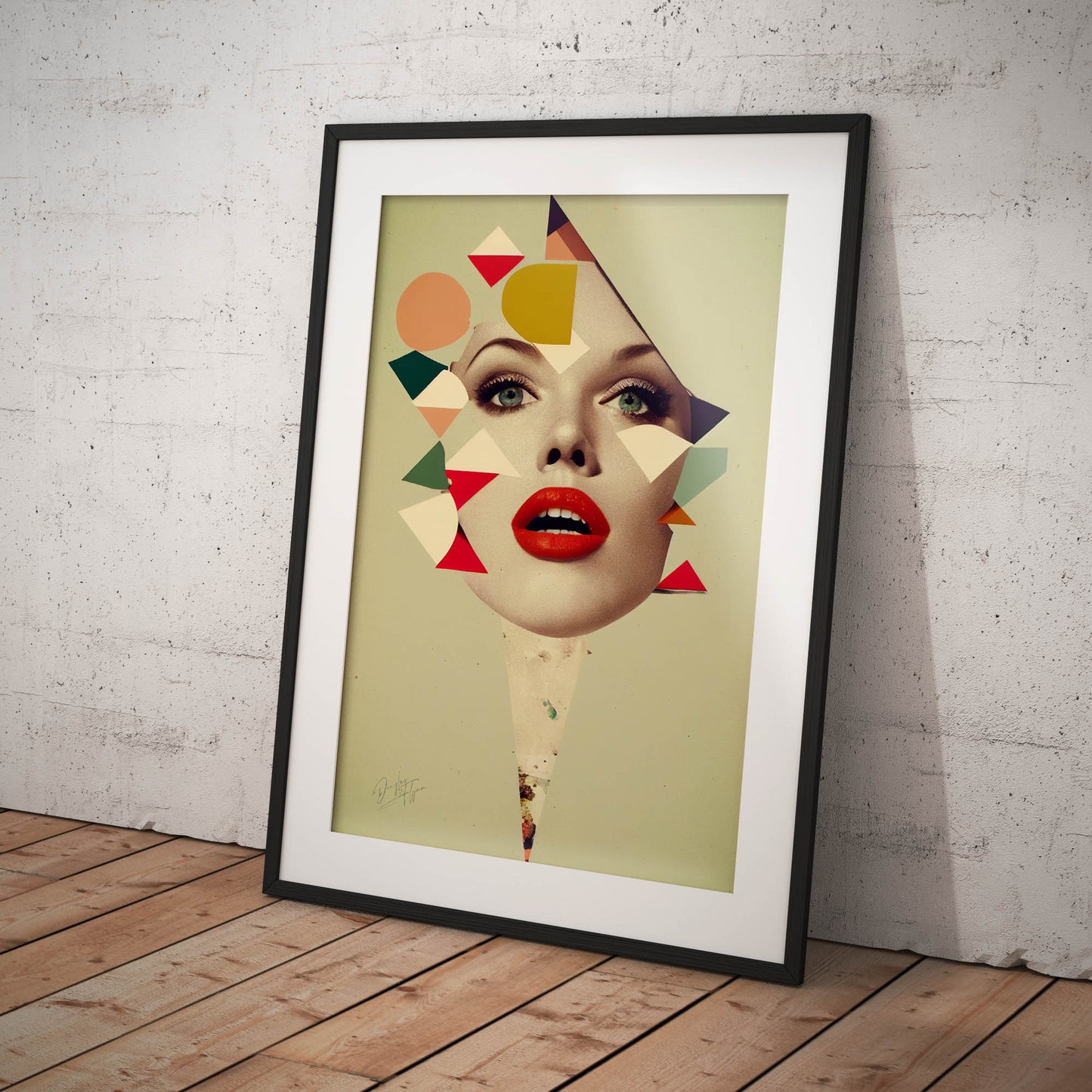 »Mirrored Realities of the Dreamscapes« retro poster