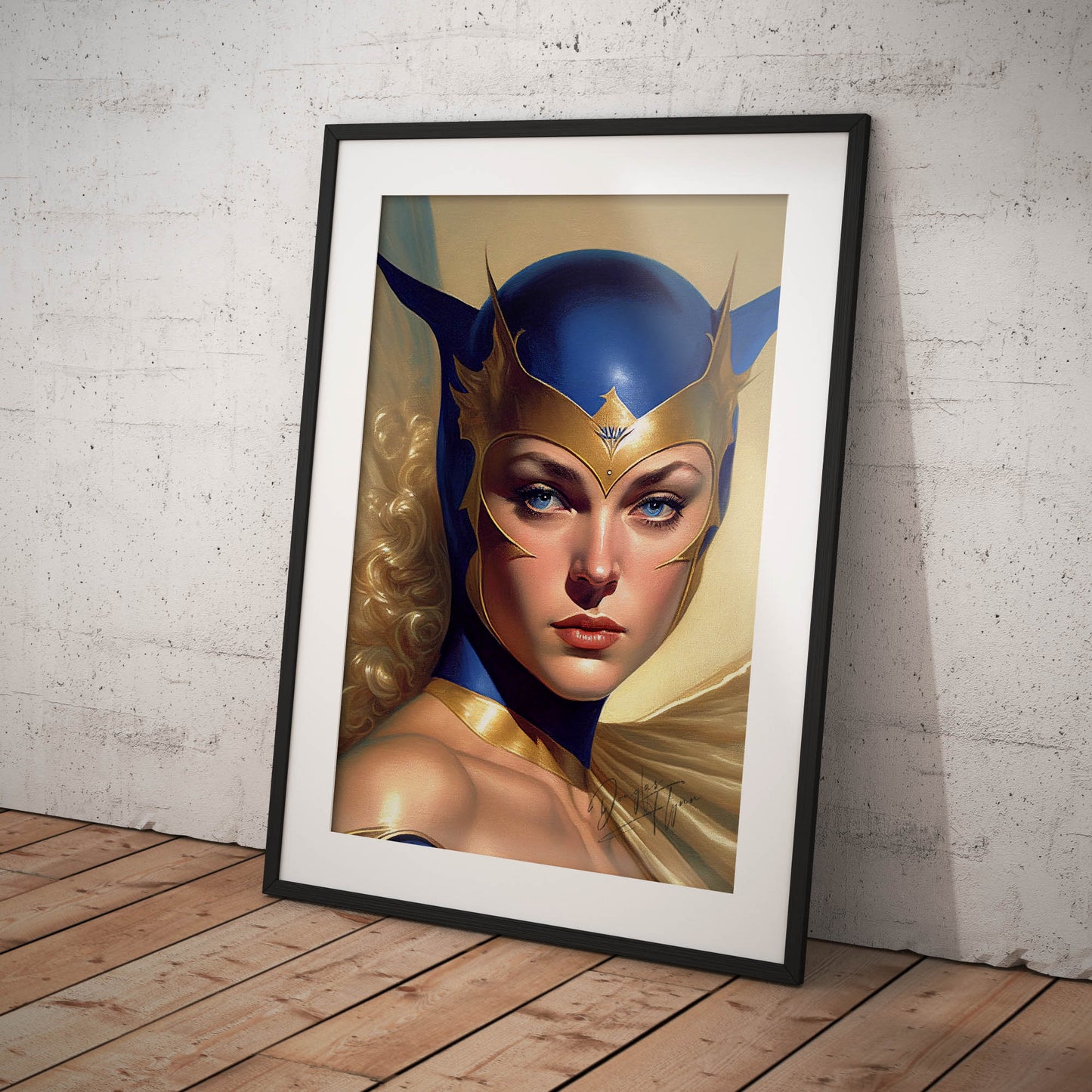 »The Sapphire Sentinel« retro poster