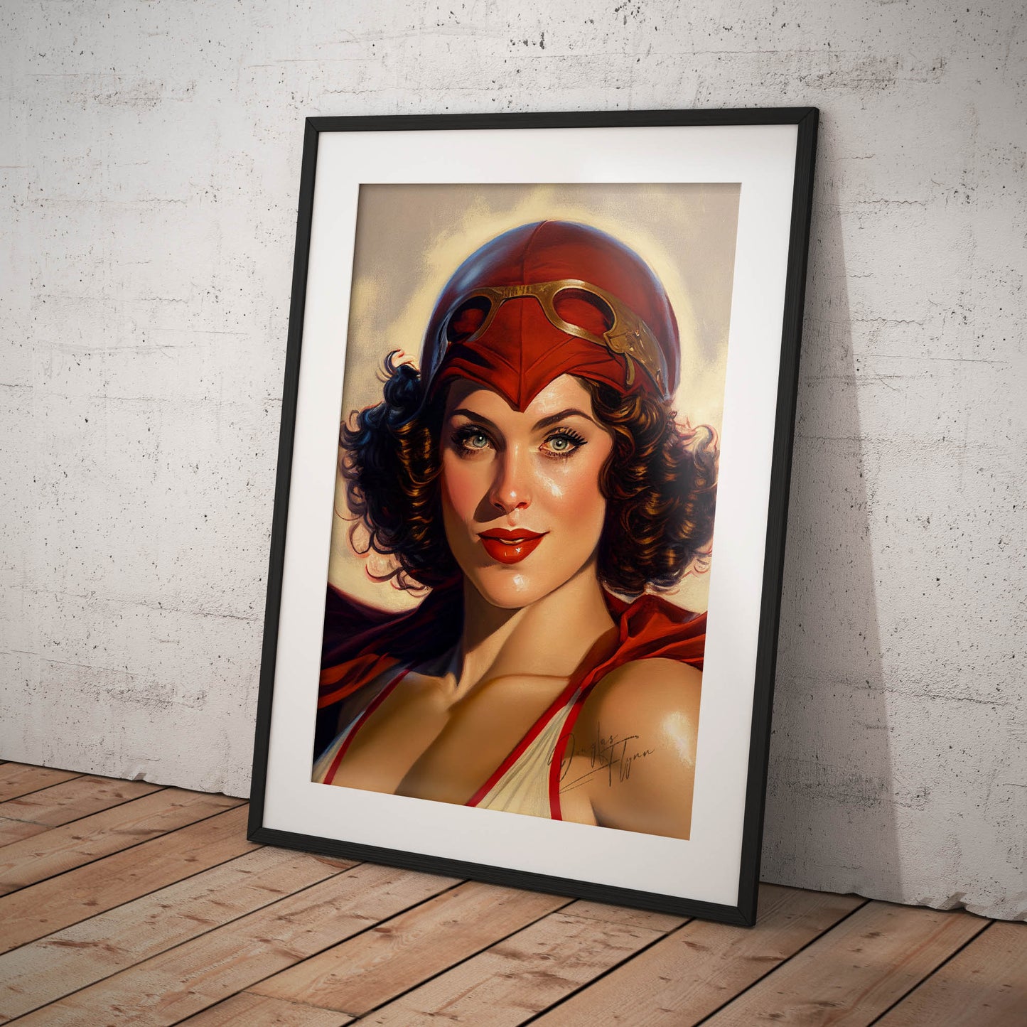 »The Scarlet Sentinel« retro poster