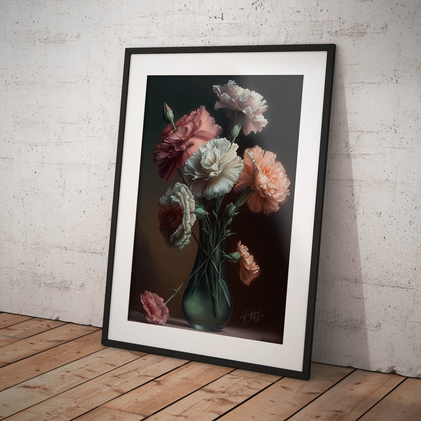 »Passionate Petals« retro poster