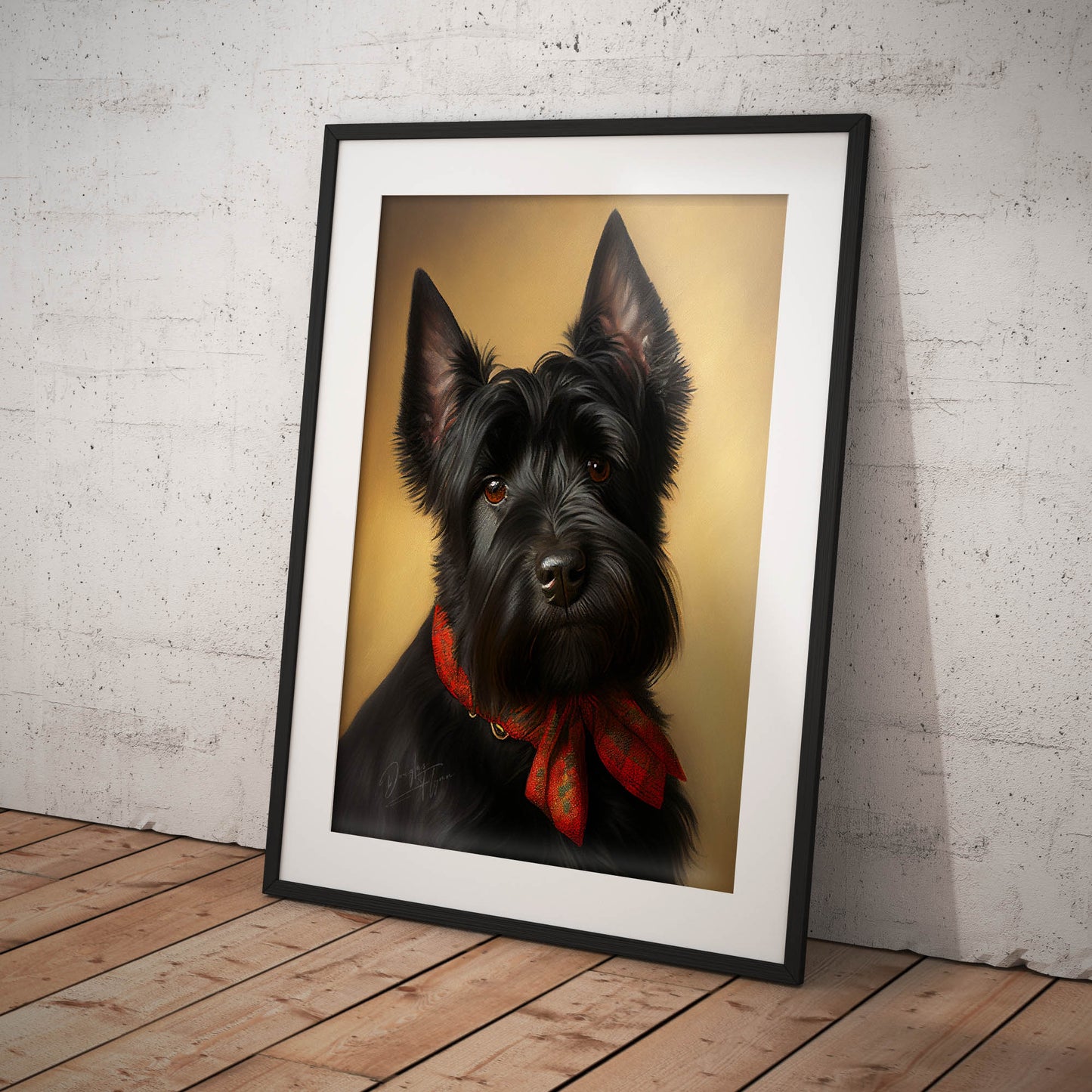 »Scottish Terrier med rosett«