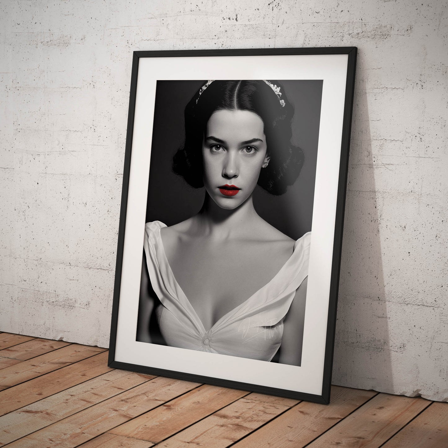 »Snowy Elegance« retro poster