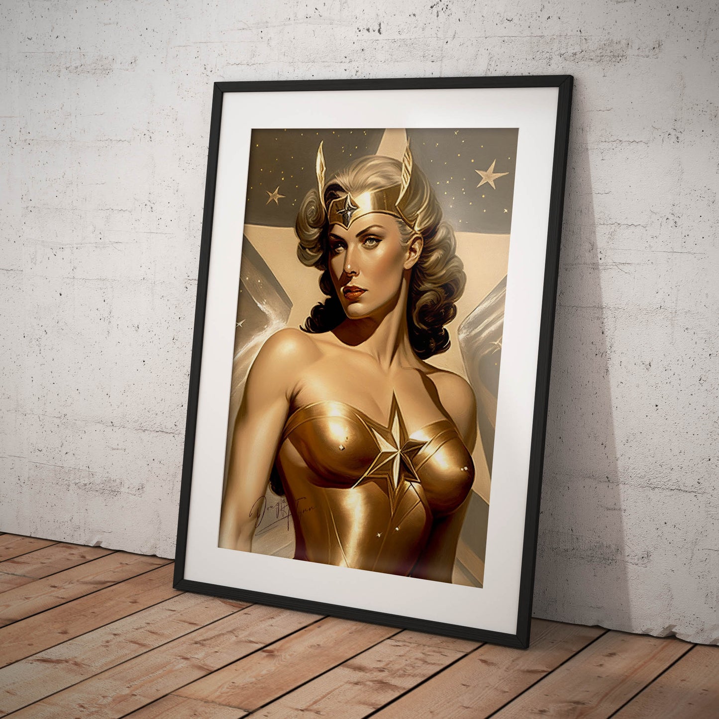»The Celestial Crusader« retro poster