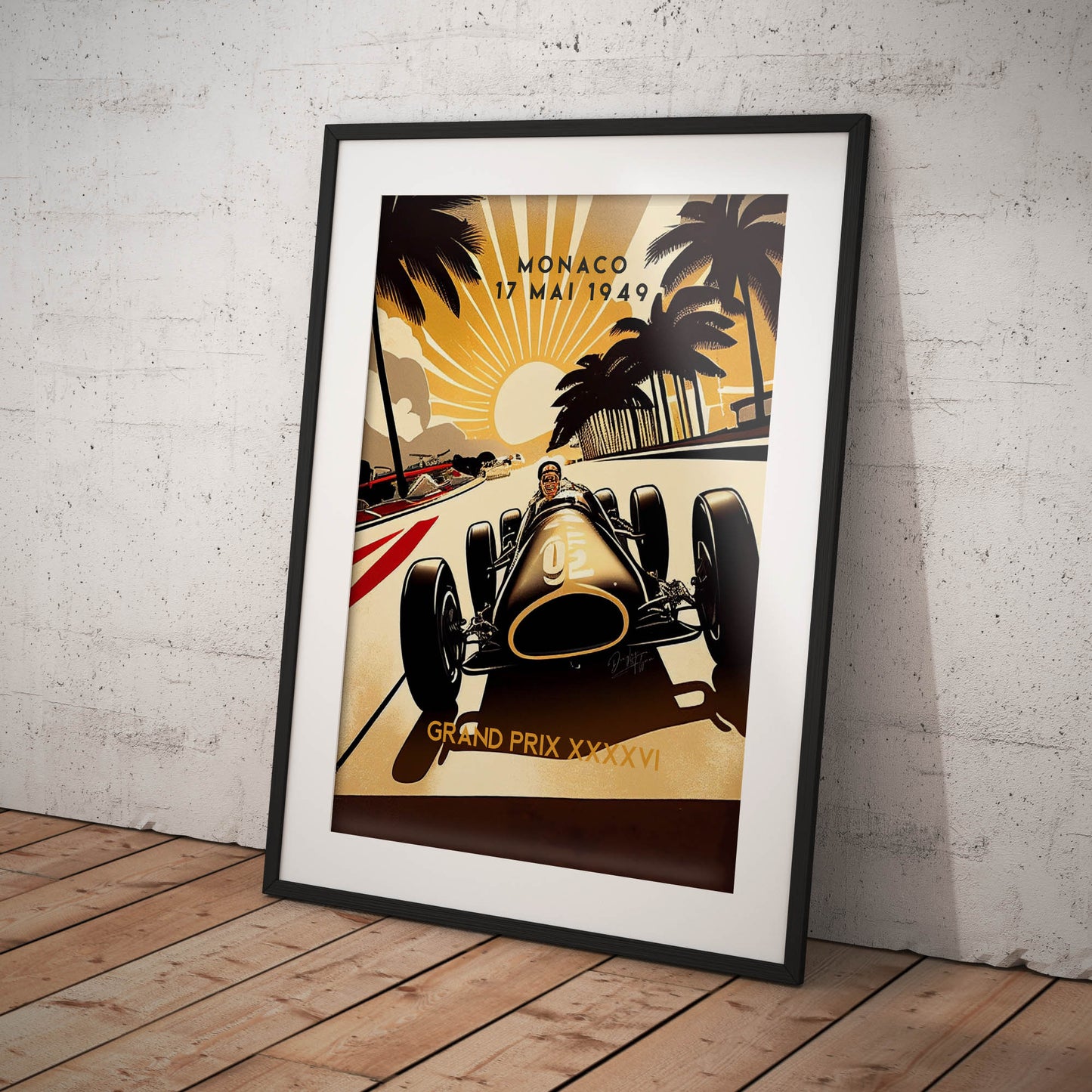 »Passionate Pioneers Racing« retro poster