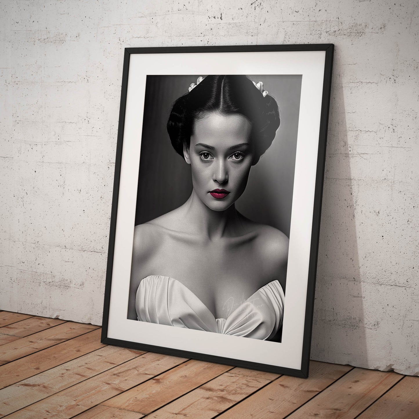 »Snowy Satin« retro poster