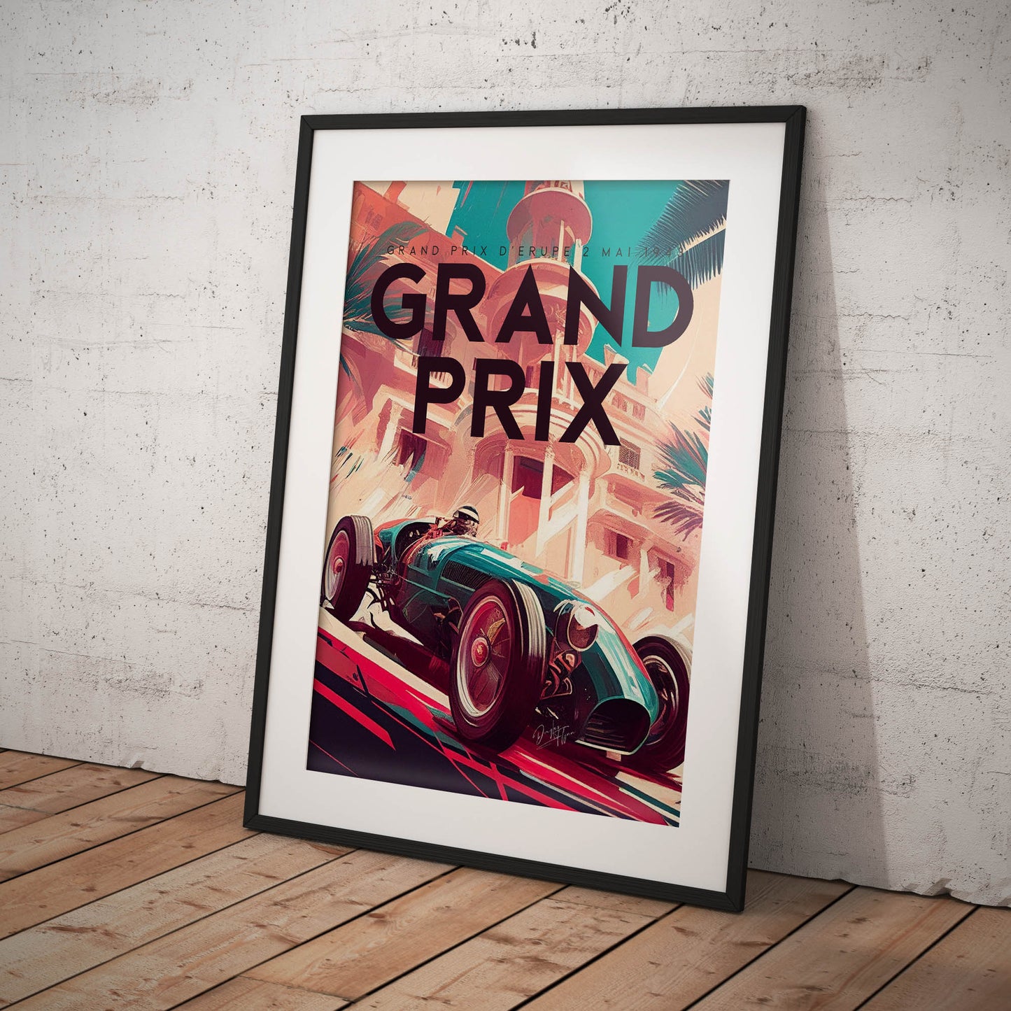 »Quantum of Racing History« retro poster