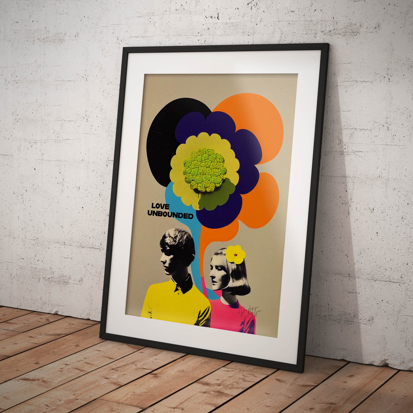 »Love Unbounded«retro poster