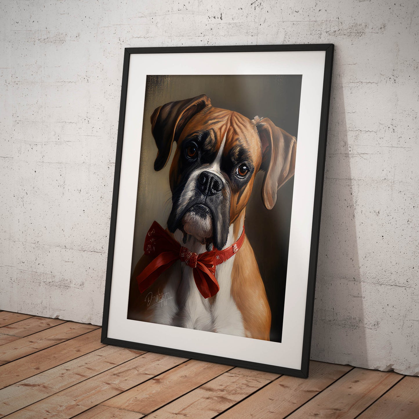 »Boxer med rosett«