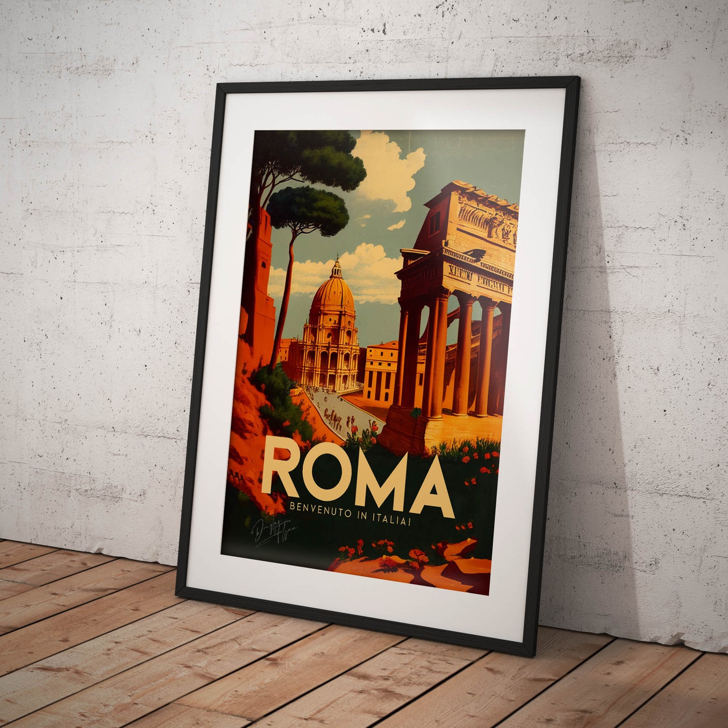 »Rome, travel poster no 2« retro poster