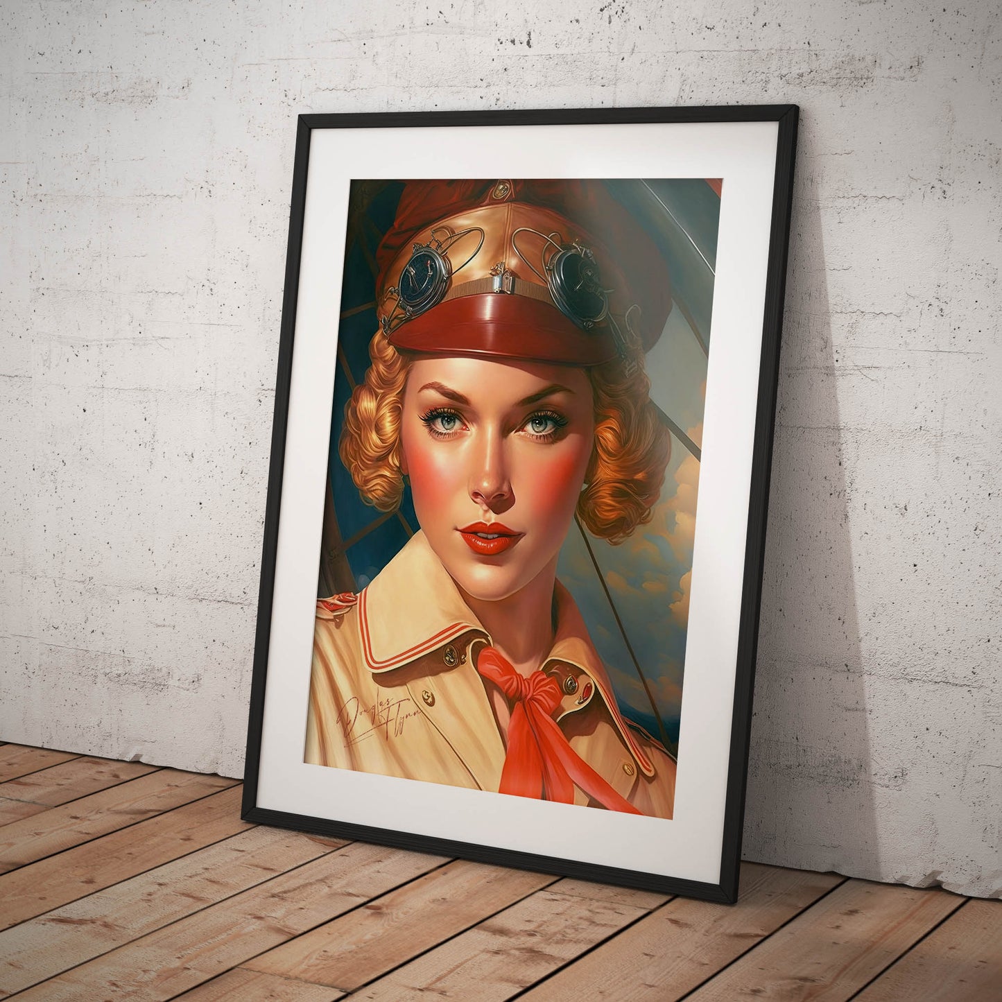 »Keep your eyes open for me« retro poster