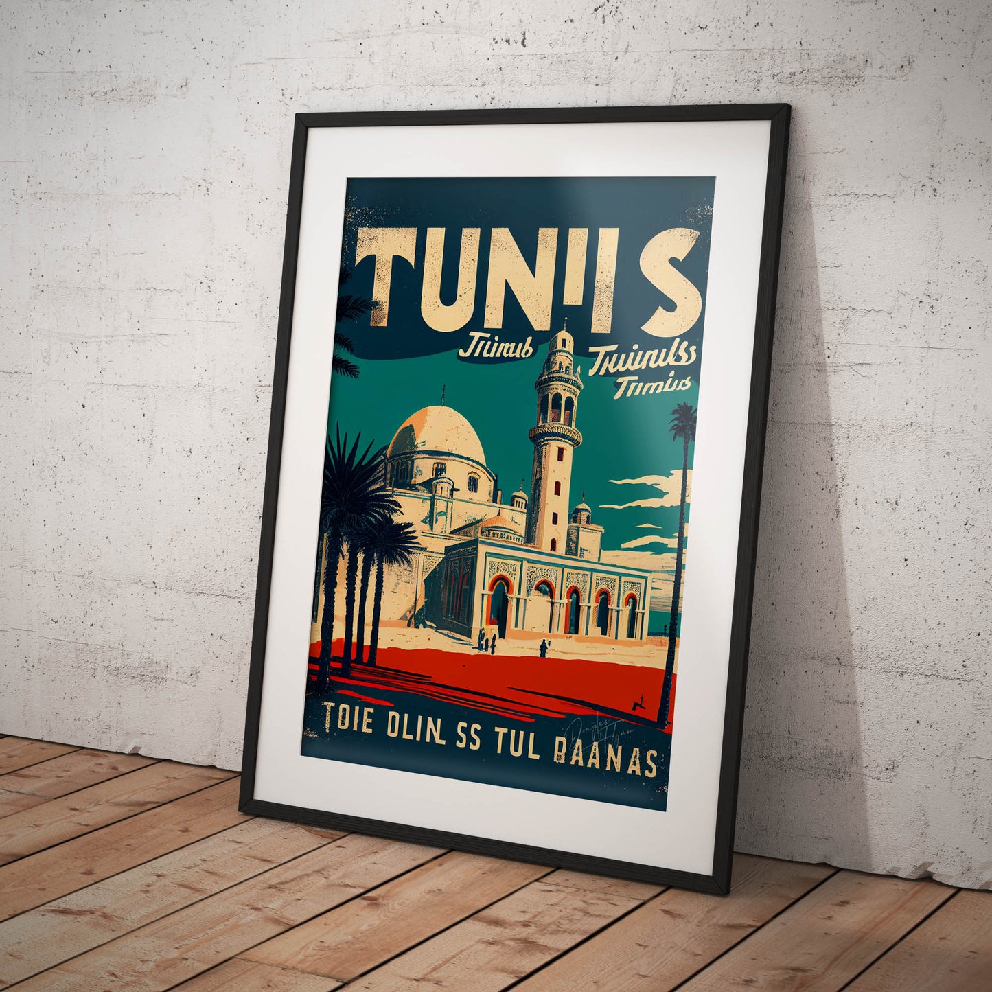 »Tunis, travel poster no 3« retro poster