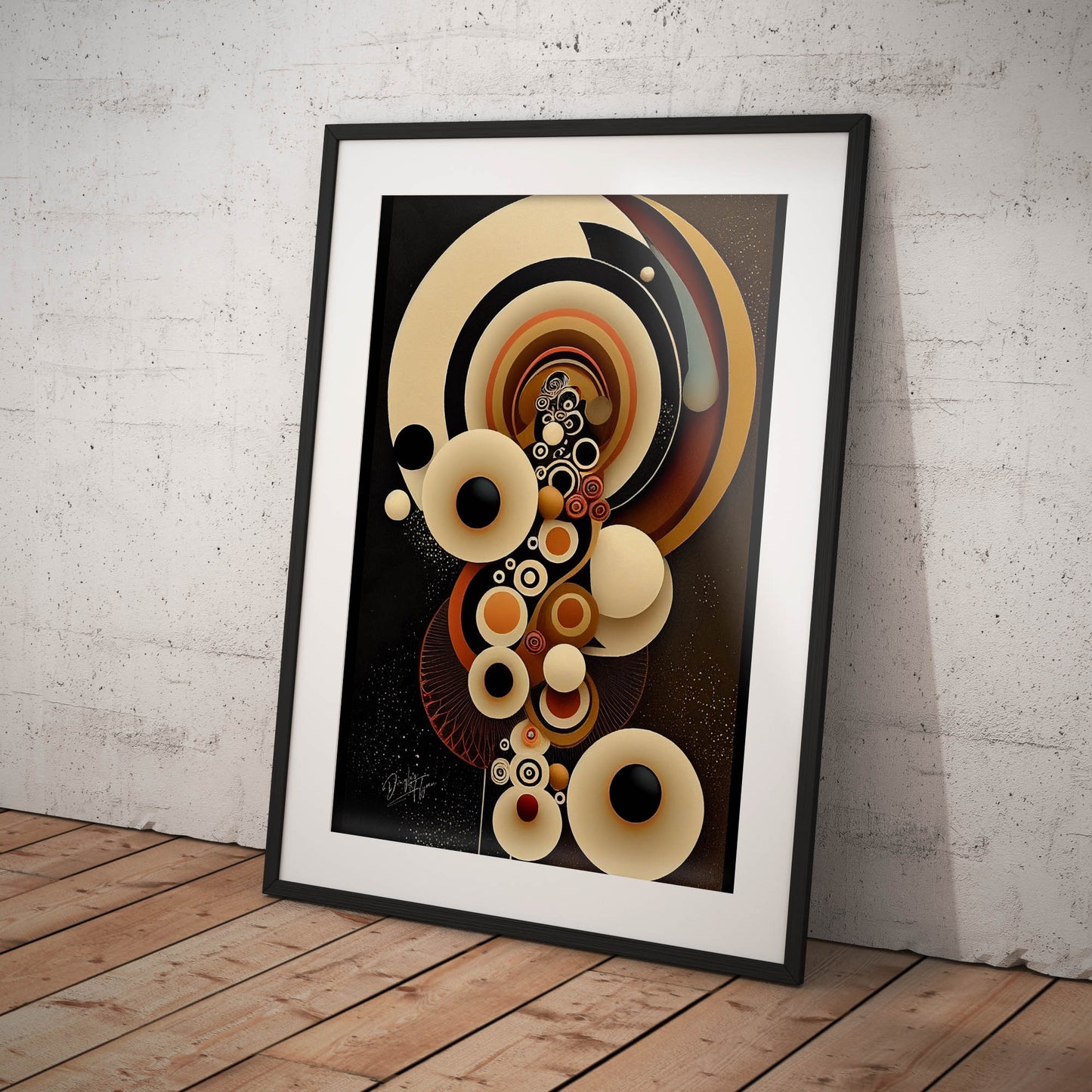 »Vibrant Structures« retro poster