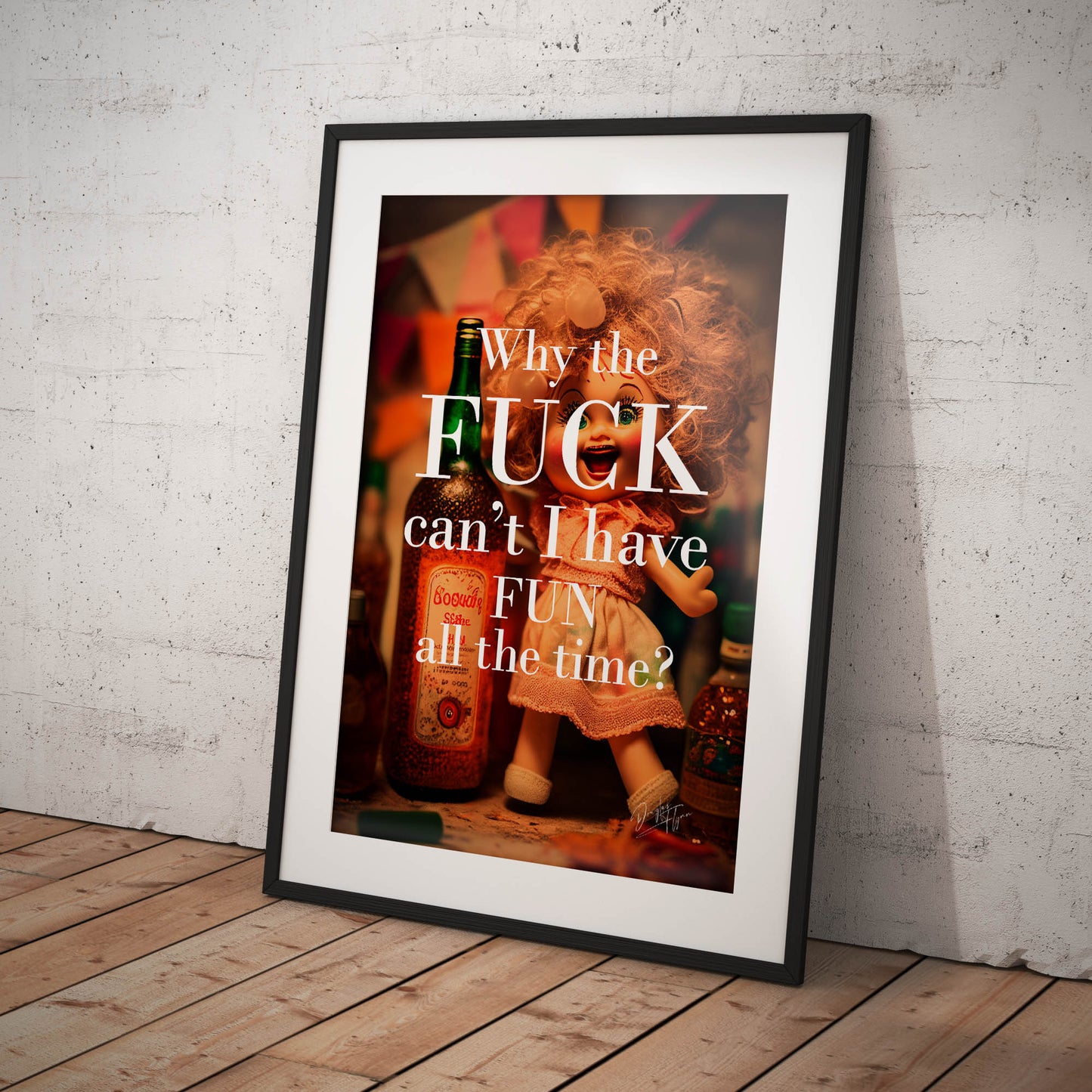 »Why Cant I Have Fun« retro poster