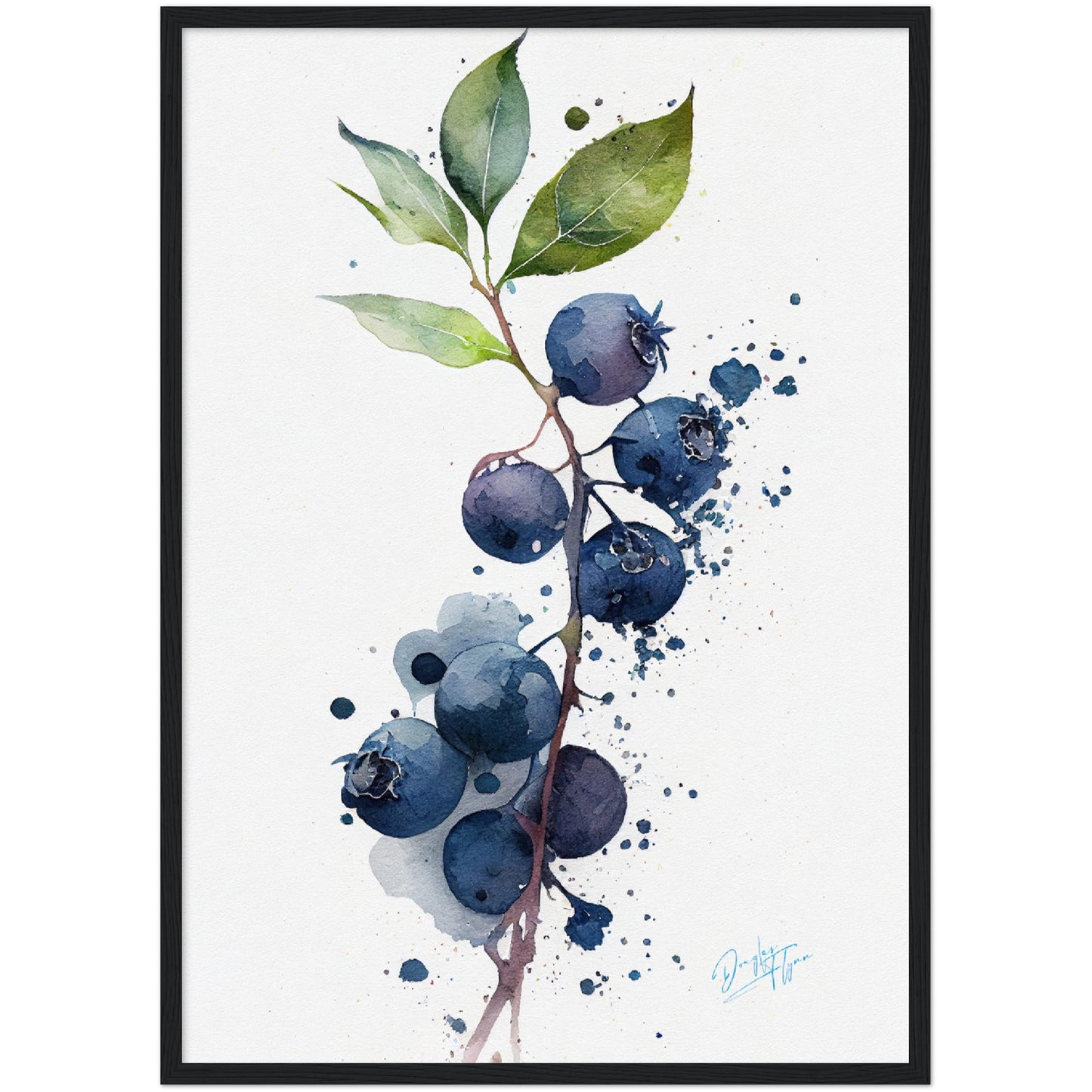 »Blueberry Feelings« retro poster