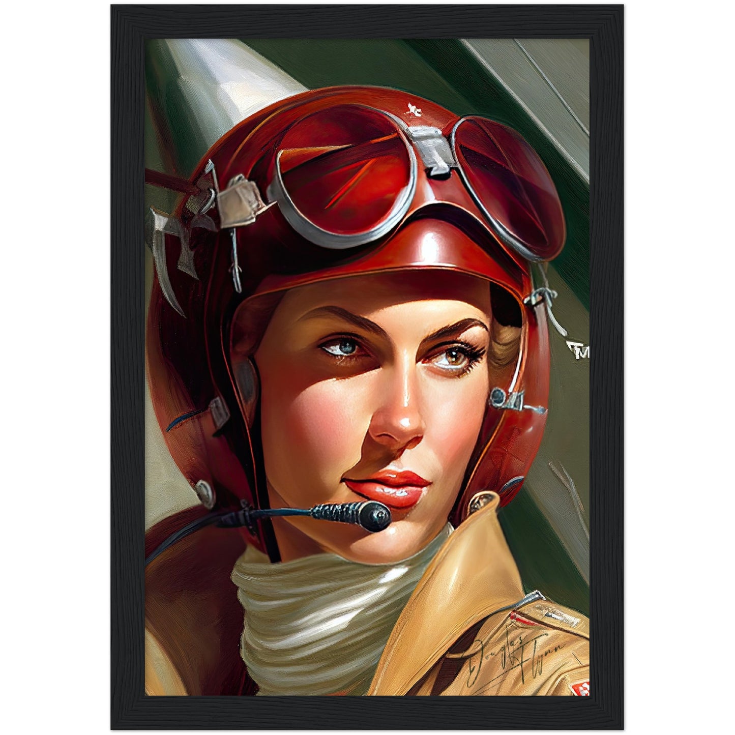 »Scan the skies for me« retro poster