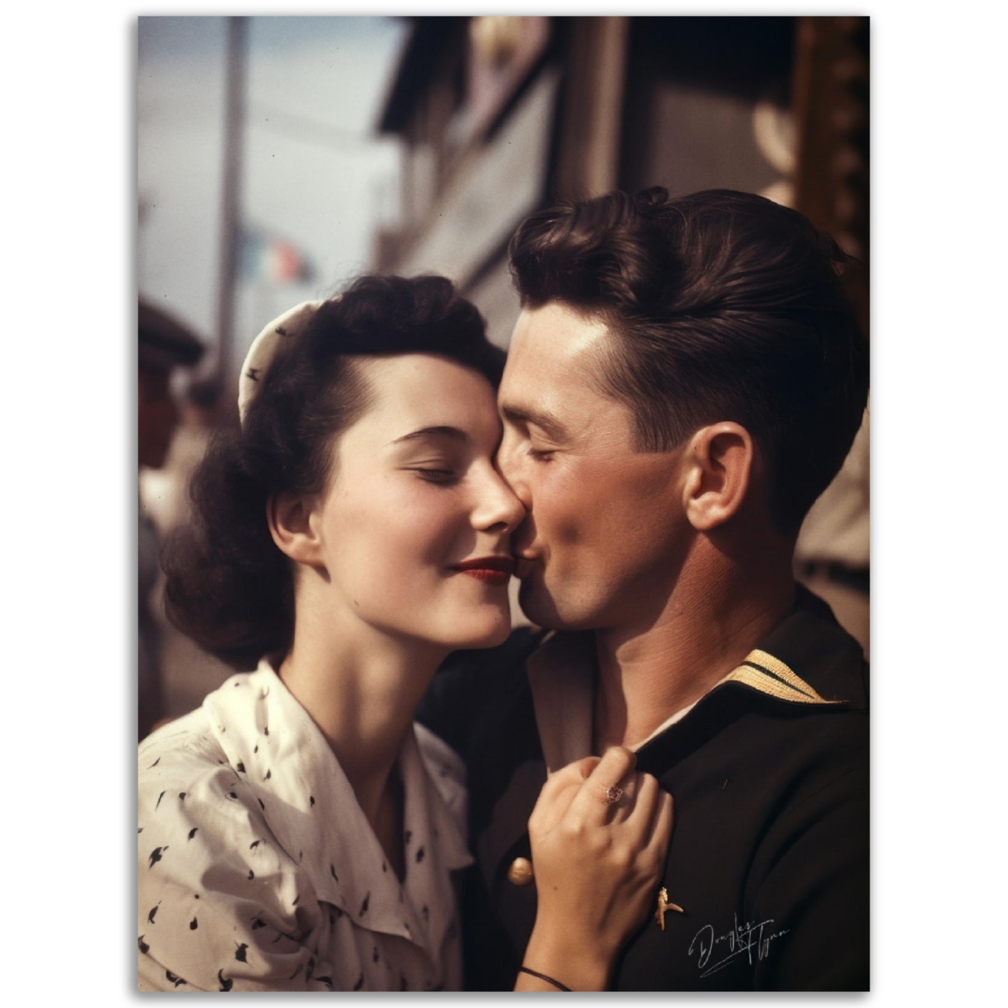 »The Sweetest Kiss« retroposter