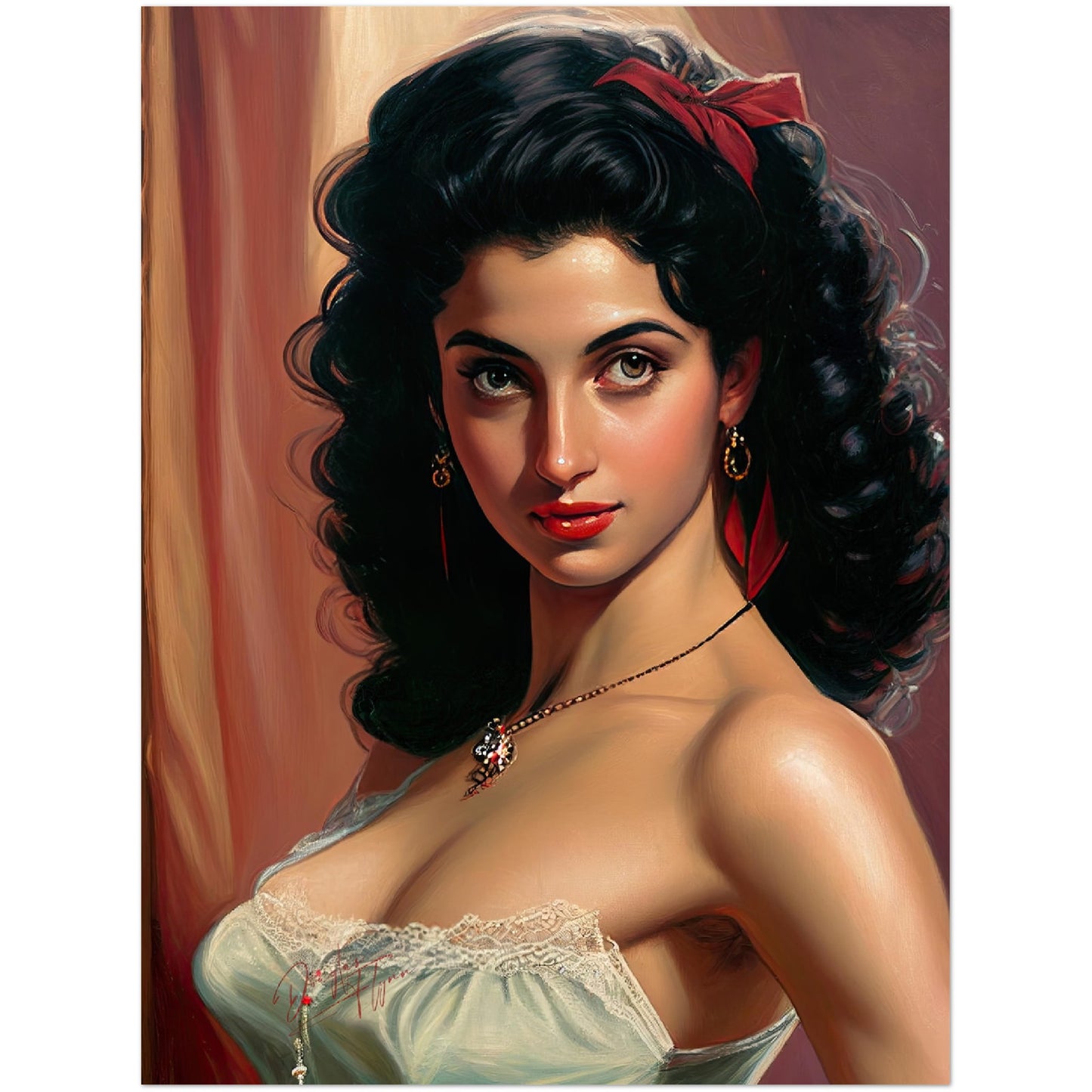 »Tex Temptress« retro poster