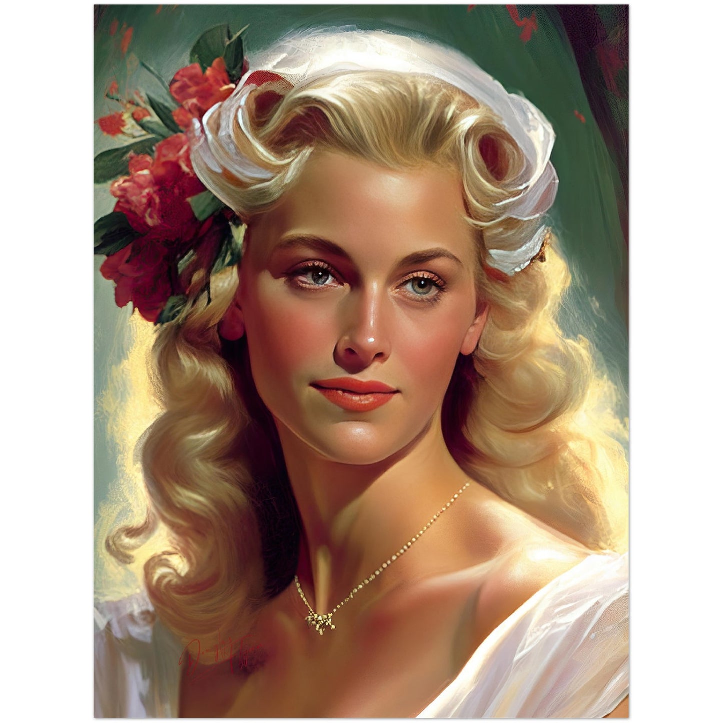 »Charming Wedding« retro poster