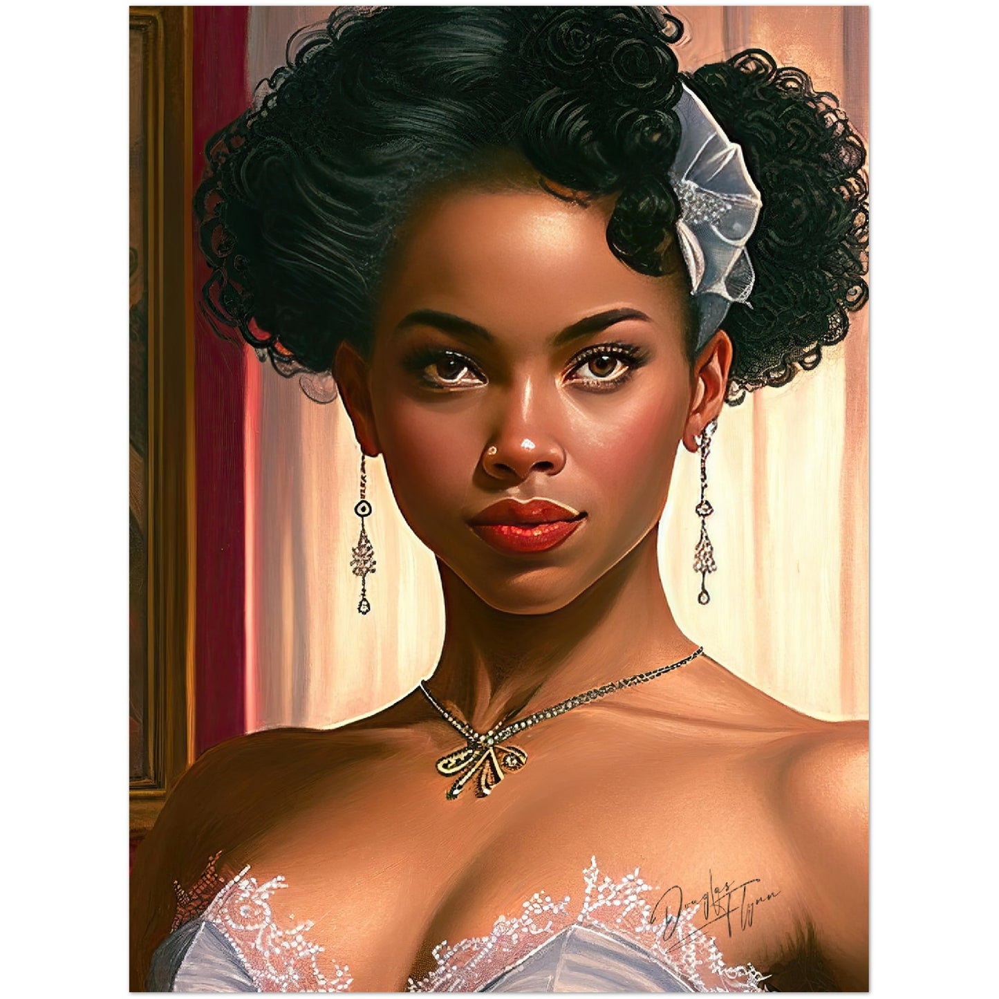 »Garnet Glamour« retro poster