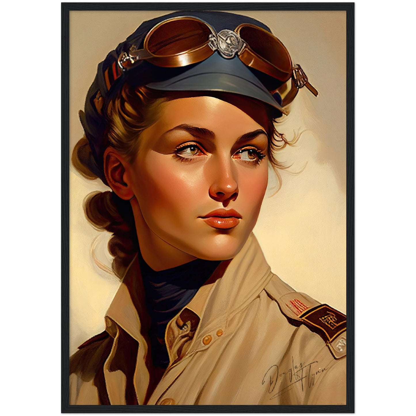»Lets return to base« retro poster