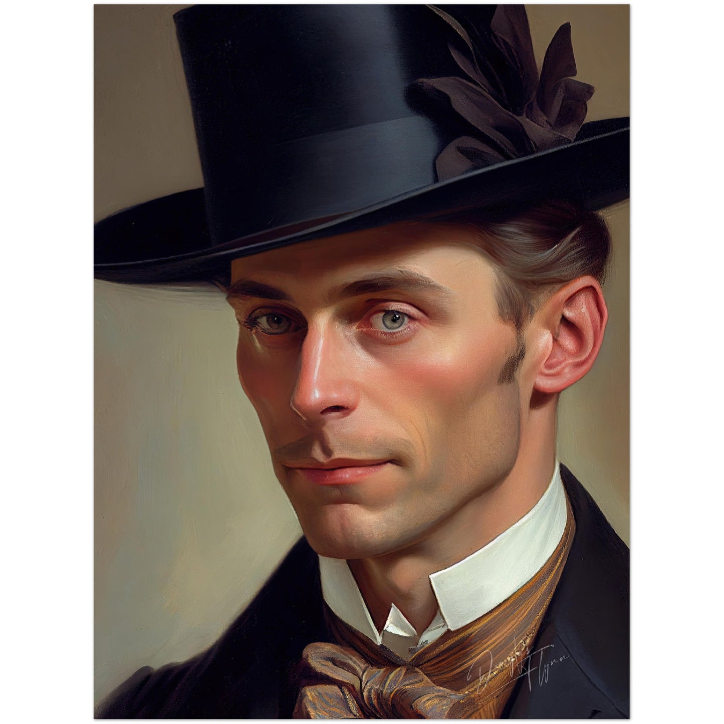 »Fashionable Gent«retro poster