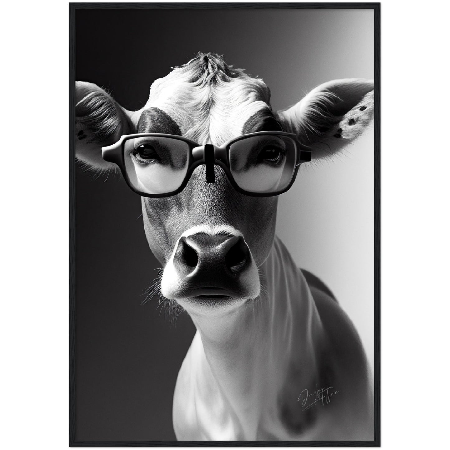 »Brainy Baby Cow« retro poster