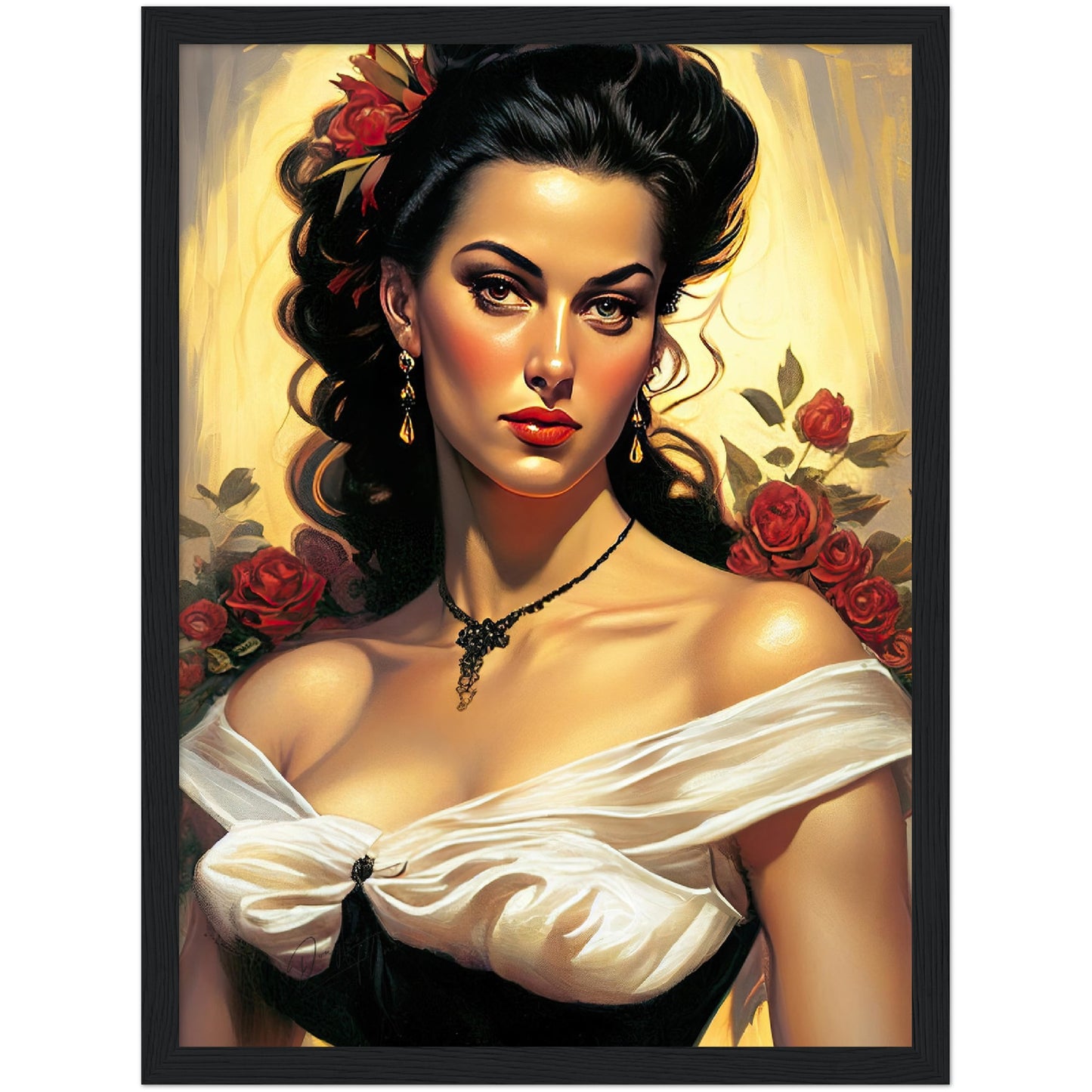 »Elegant Bridal Serenity« retro poster