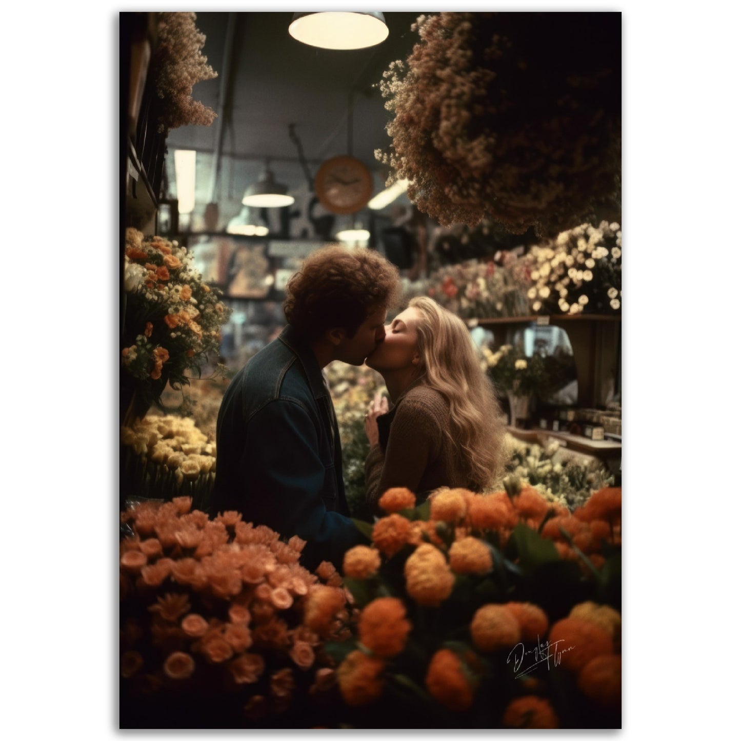 »Love's First Kiss« retroposter