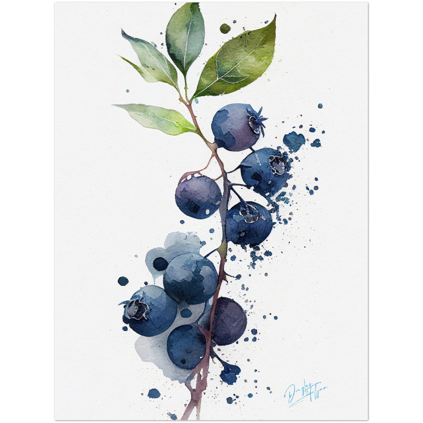 »Blueberry Feelings« retro poster