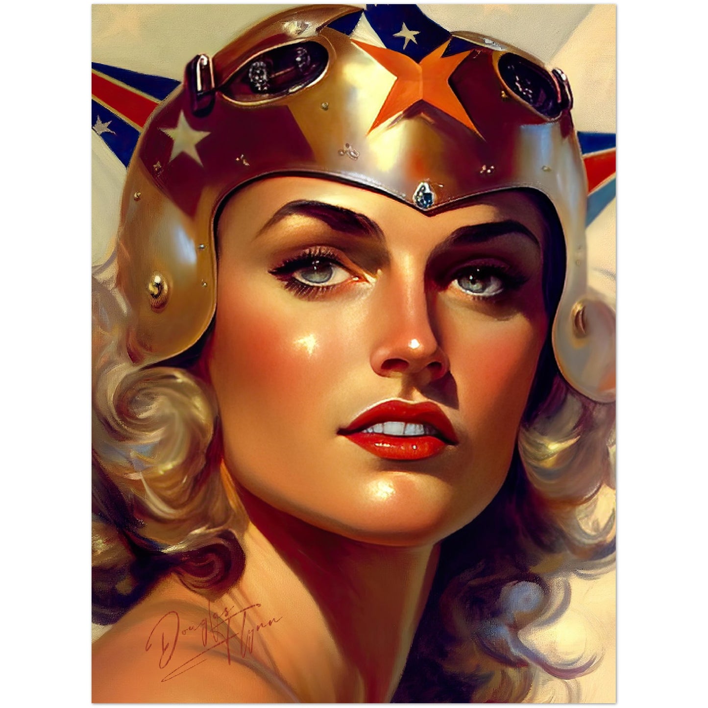 »Liberty Lady« retro poster