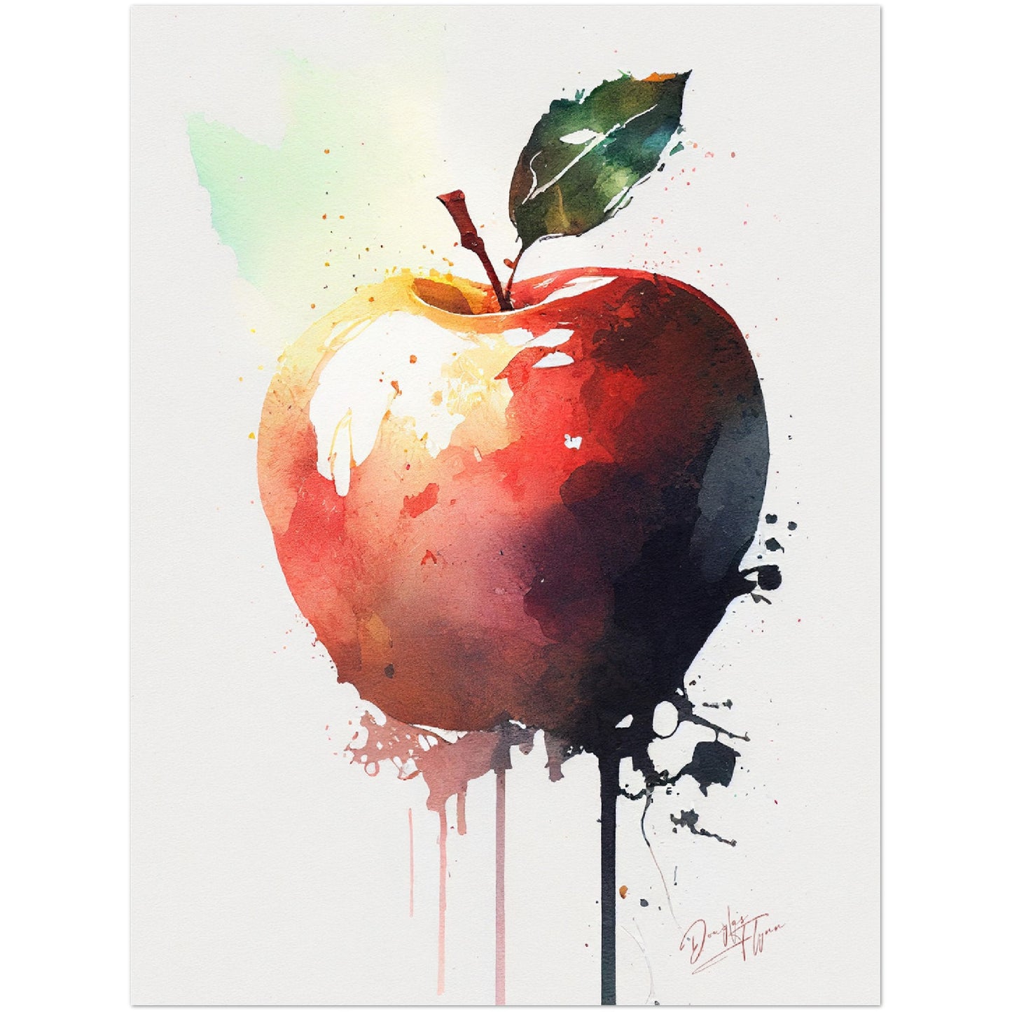 »Apple Pigments« retro poster