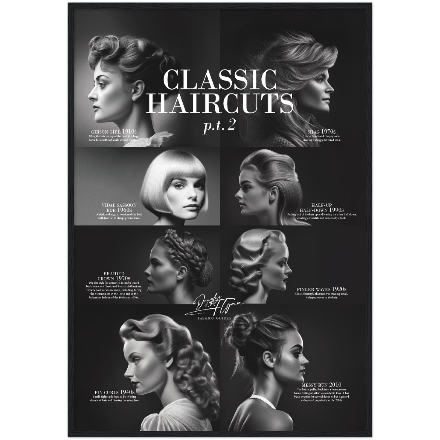 »Classic Haircuts, pt 2« retro poster