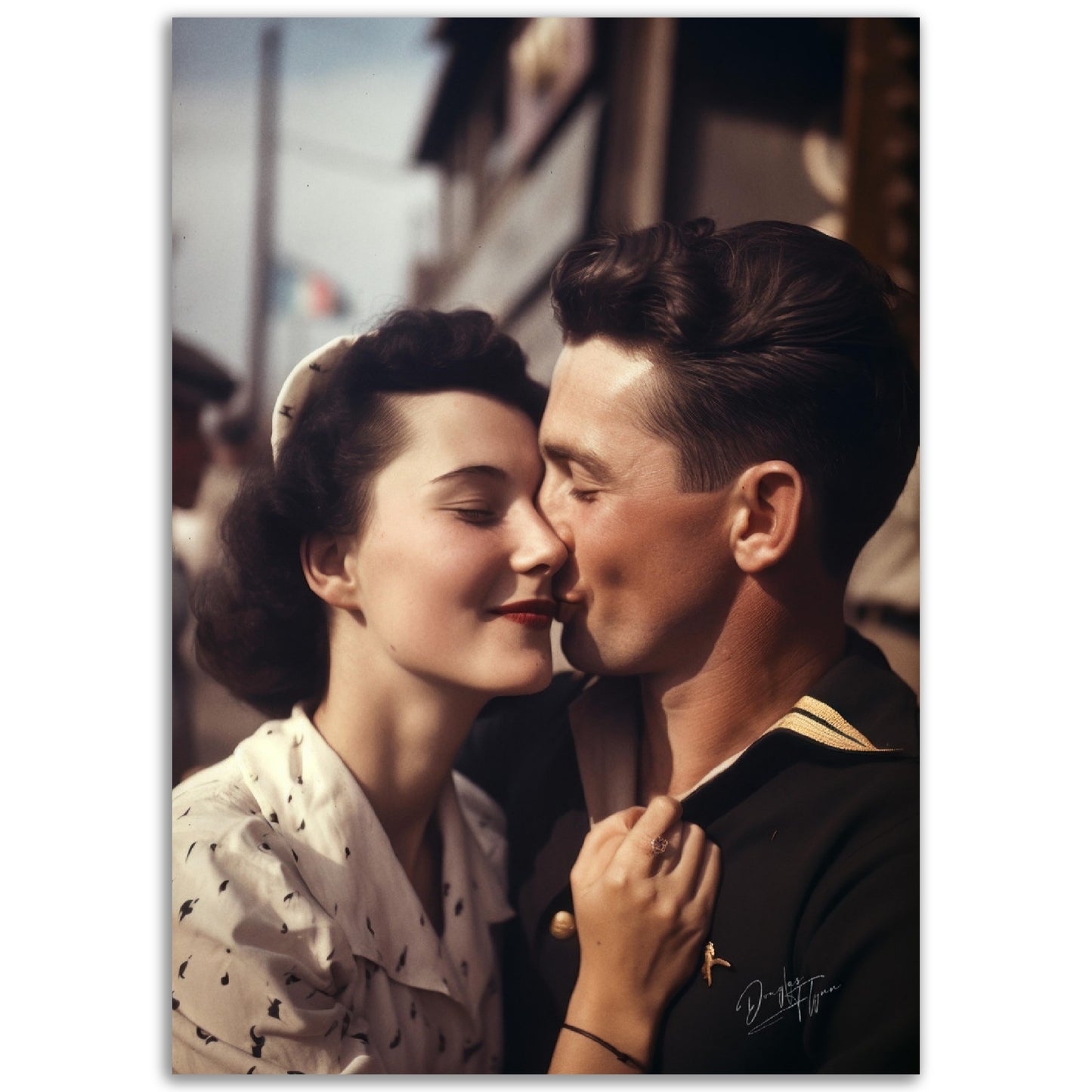 »The Sweetest Kiss« retroposter