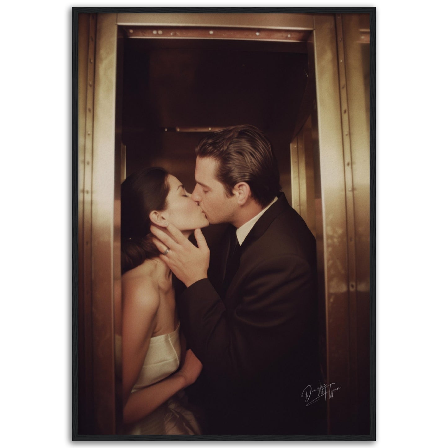 »A Kiss That Sealed Forever« retroposter