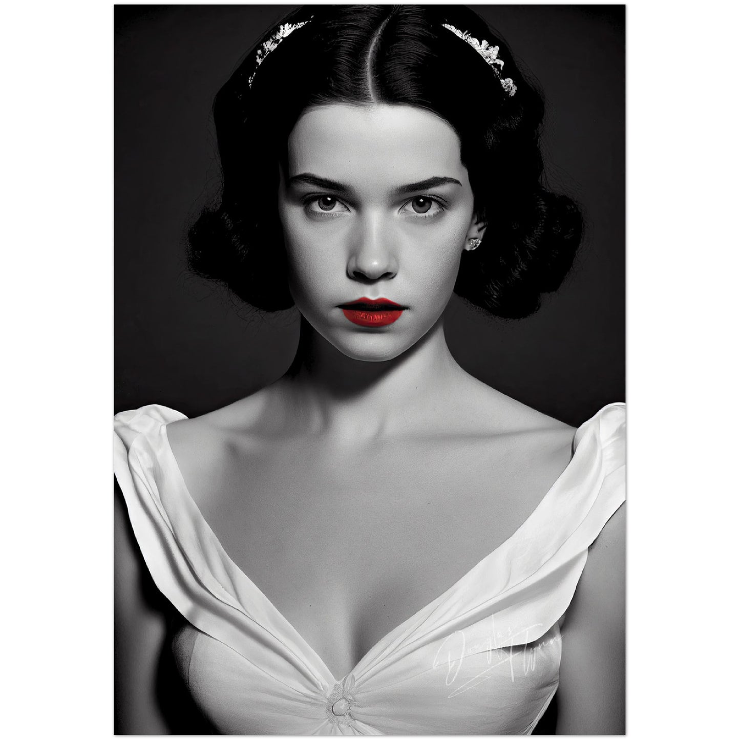 »Snowy Elegance« retro poster