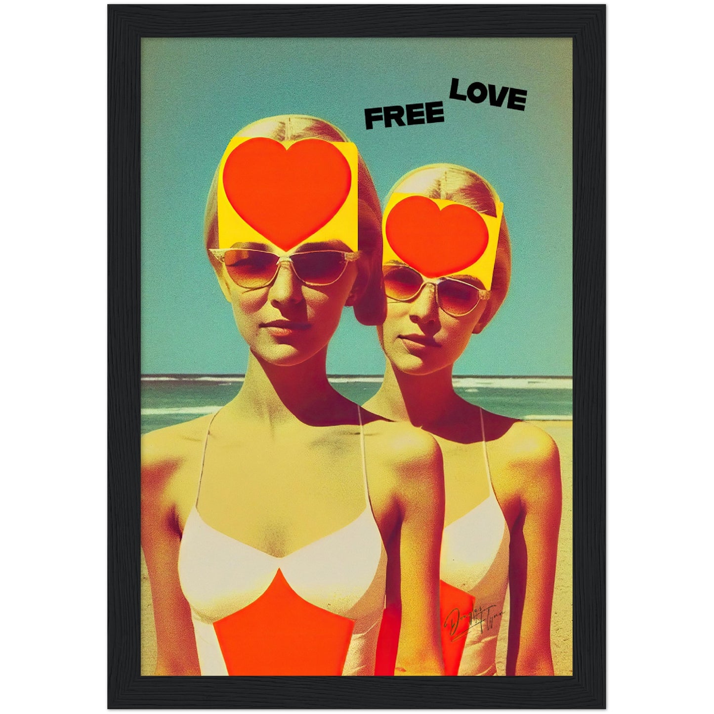 »Free Love«retro poster