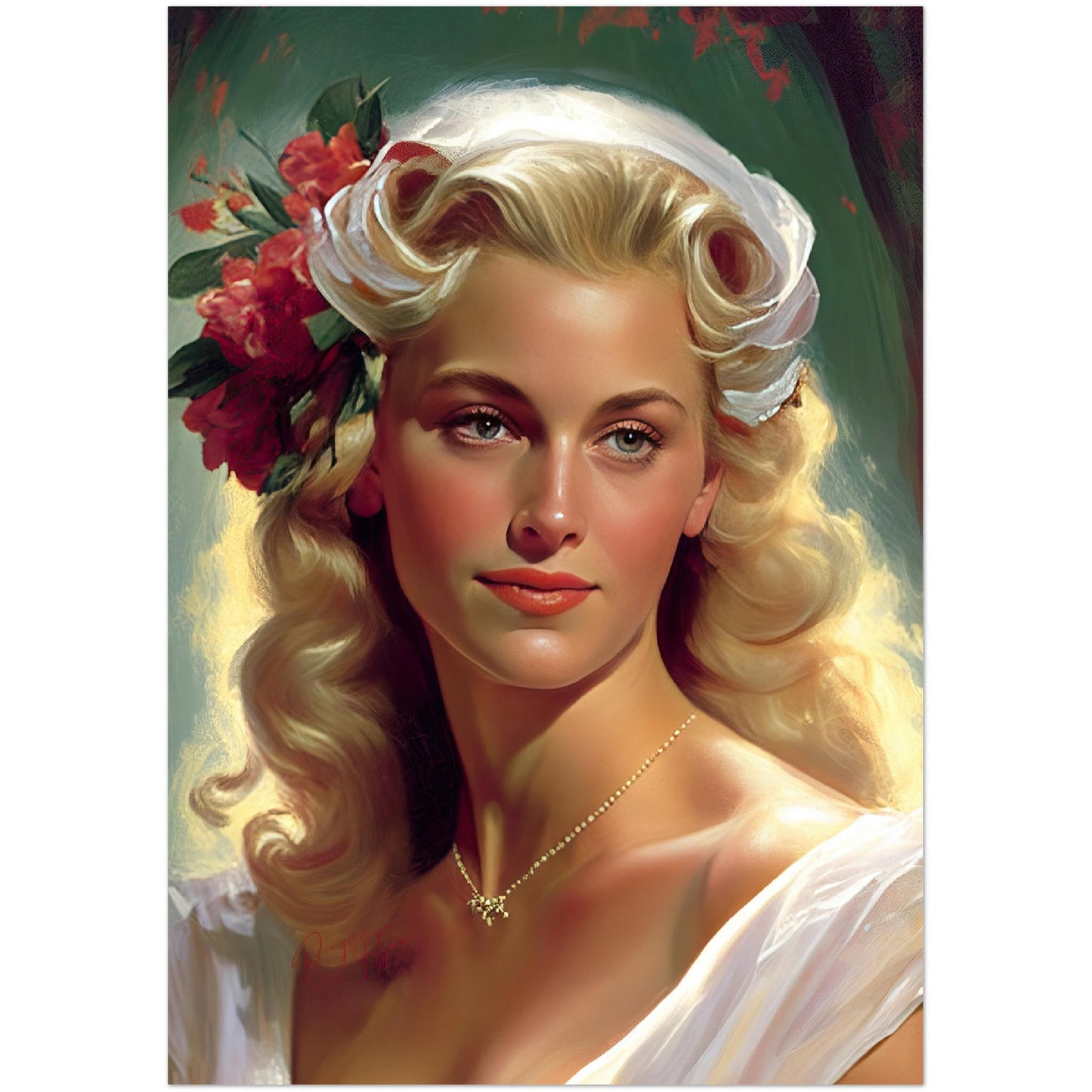 »Charming Wedding« retro poster