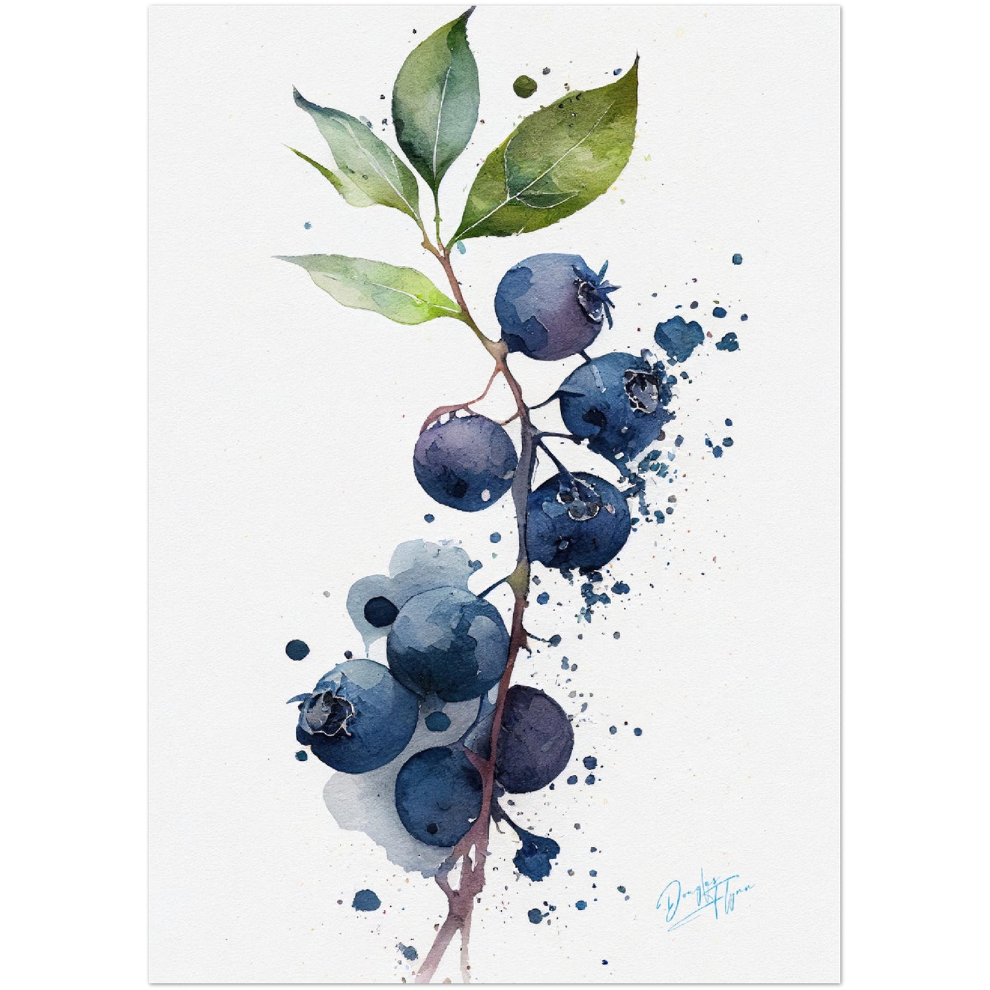 »Blueberry Feelings« retro poster