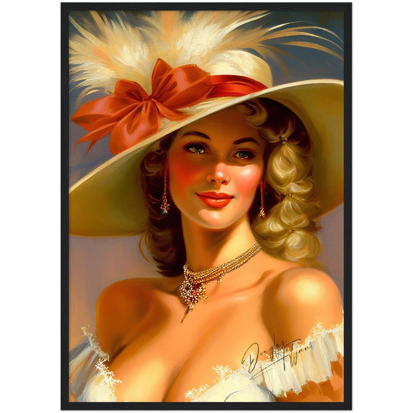 »Rebeccas's Royal Radiance« retro poster