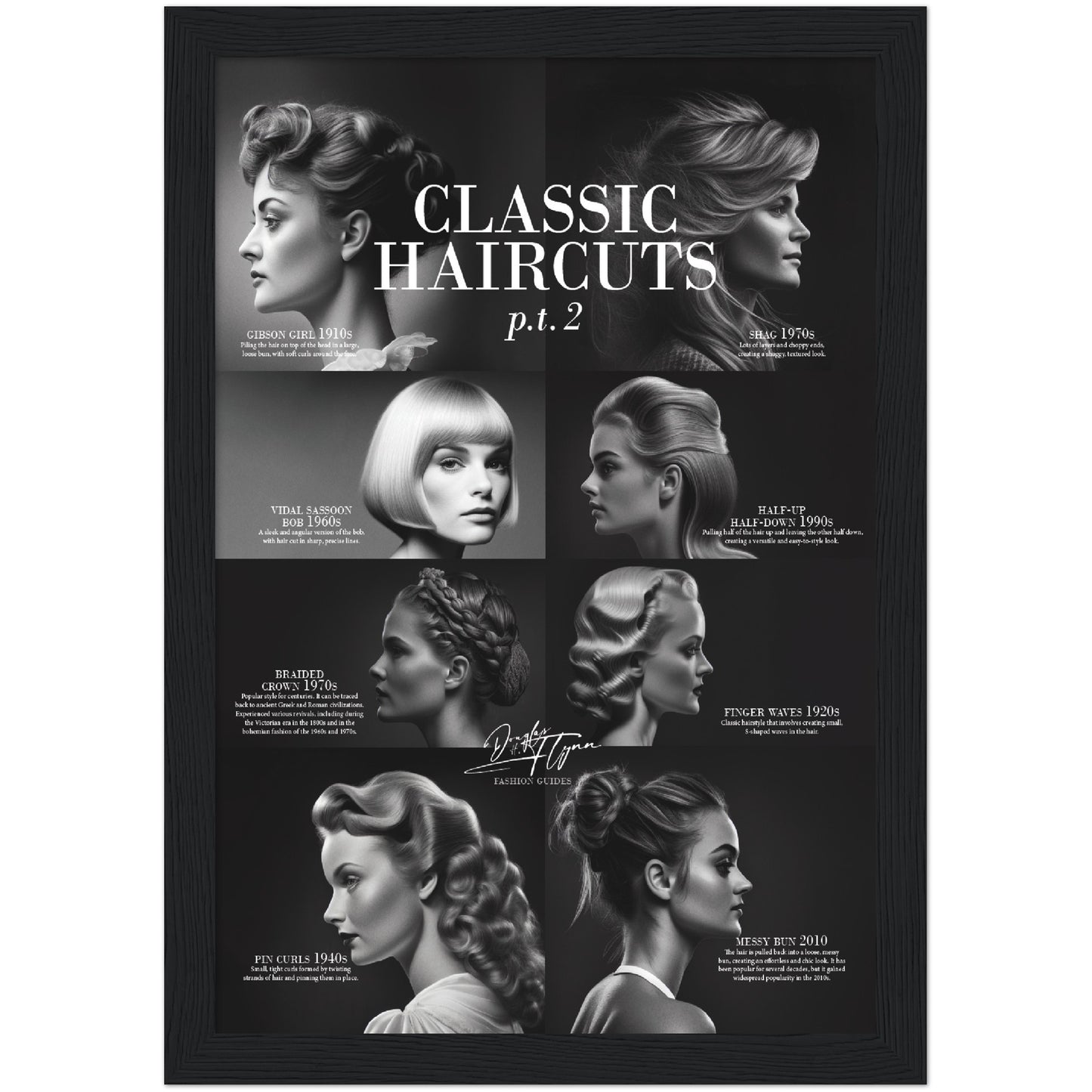 »Classic Haircuts, pt 2« retro poster