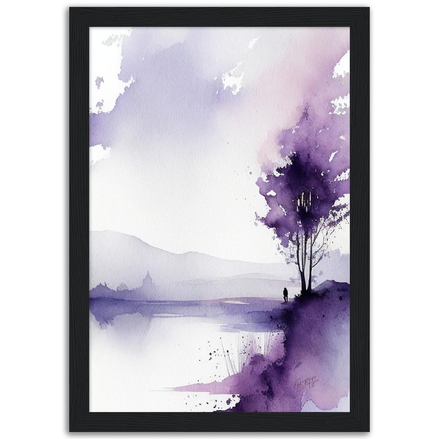 »A Purple Night« retro poster