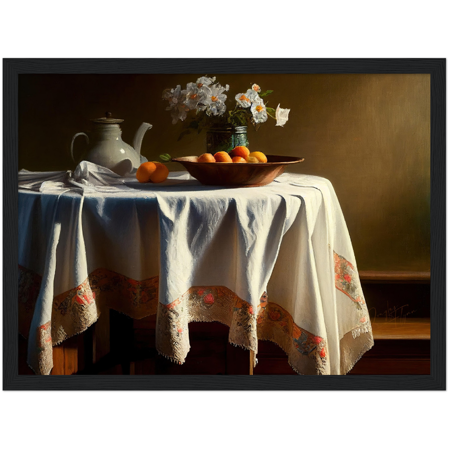 »Romantic meal together« retro poster