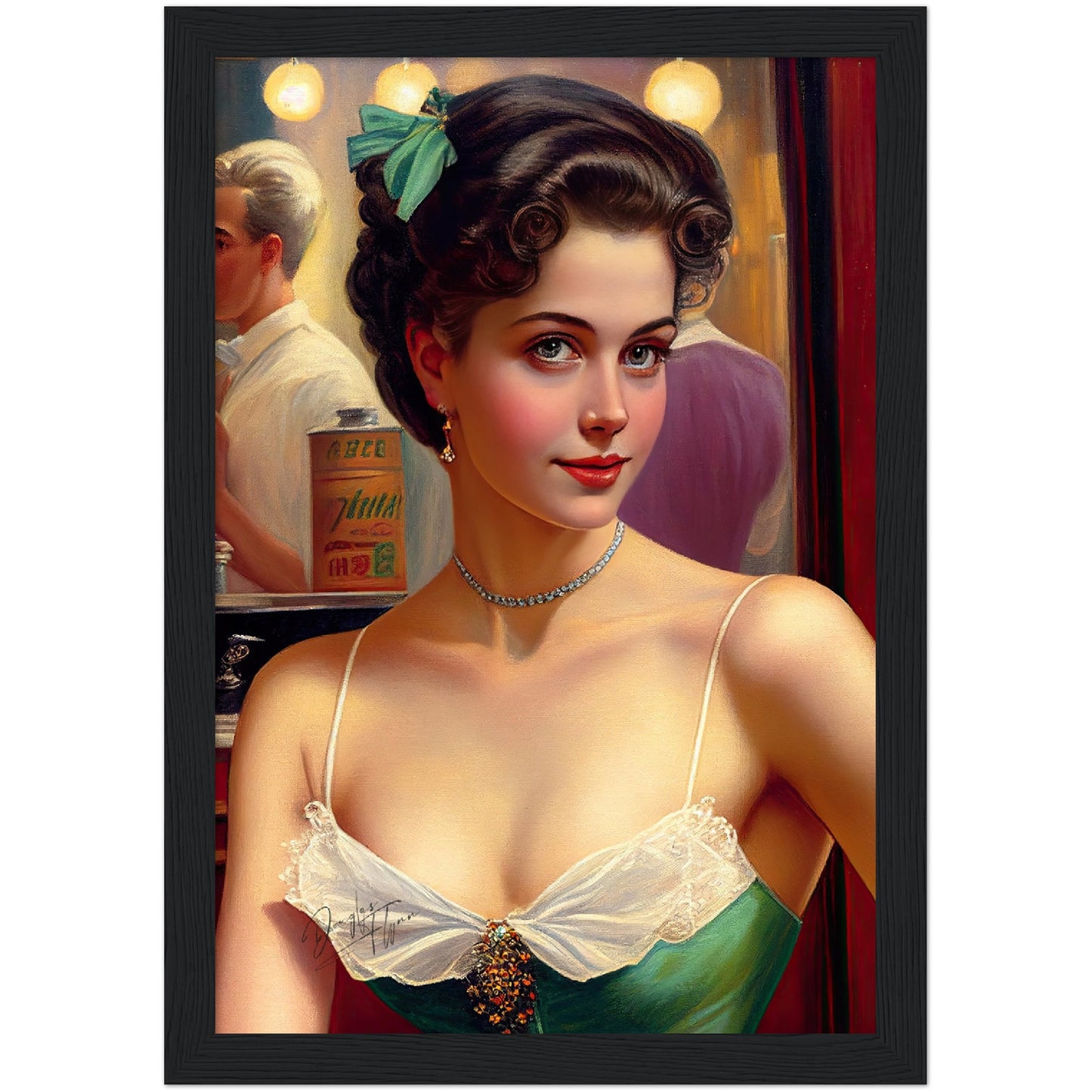 »Olive Oasis« retro poster