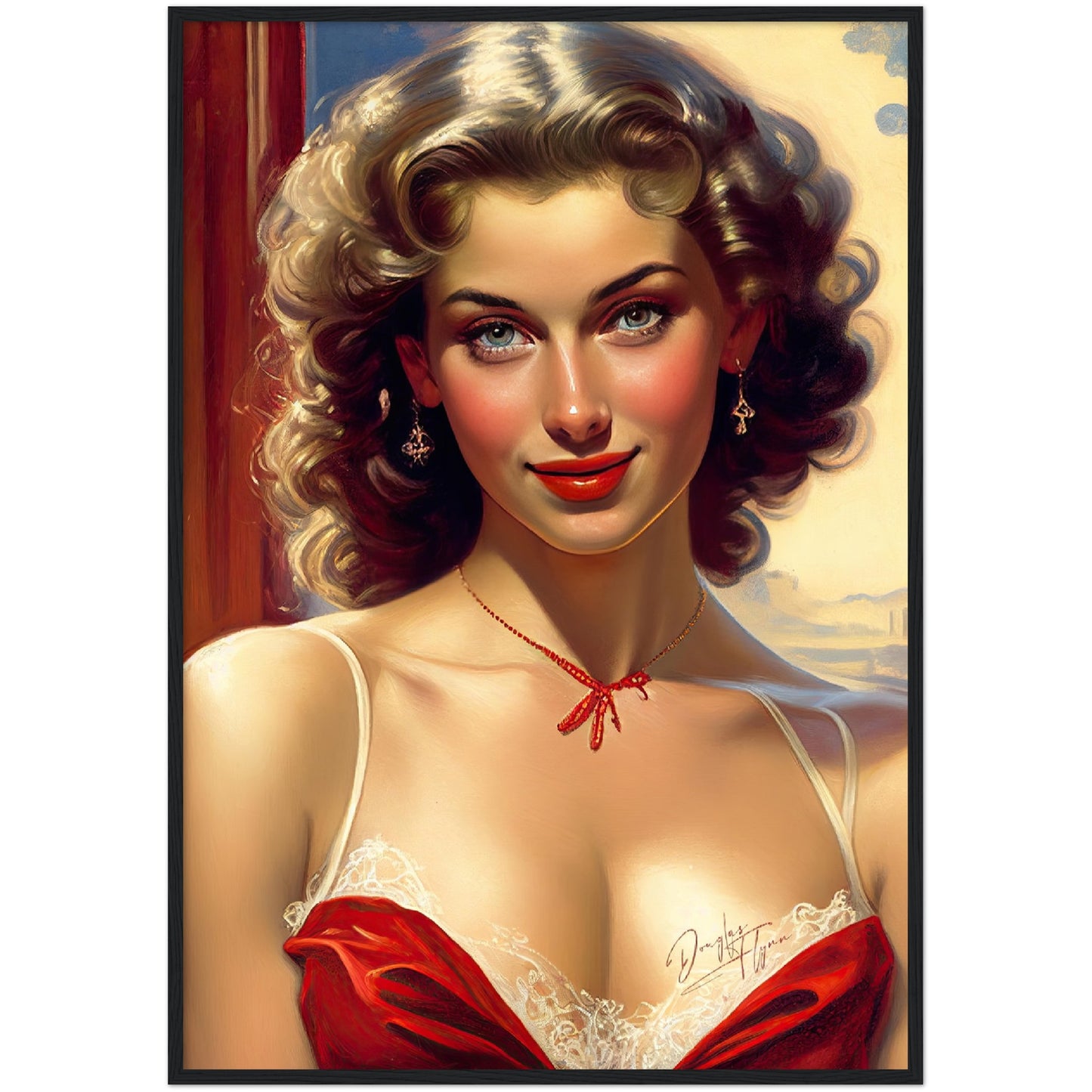 »Belles Balcony« retro poster