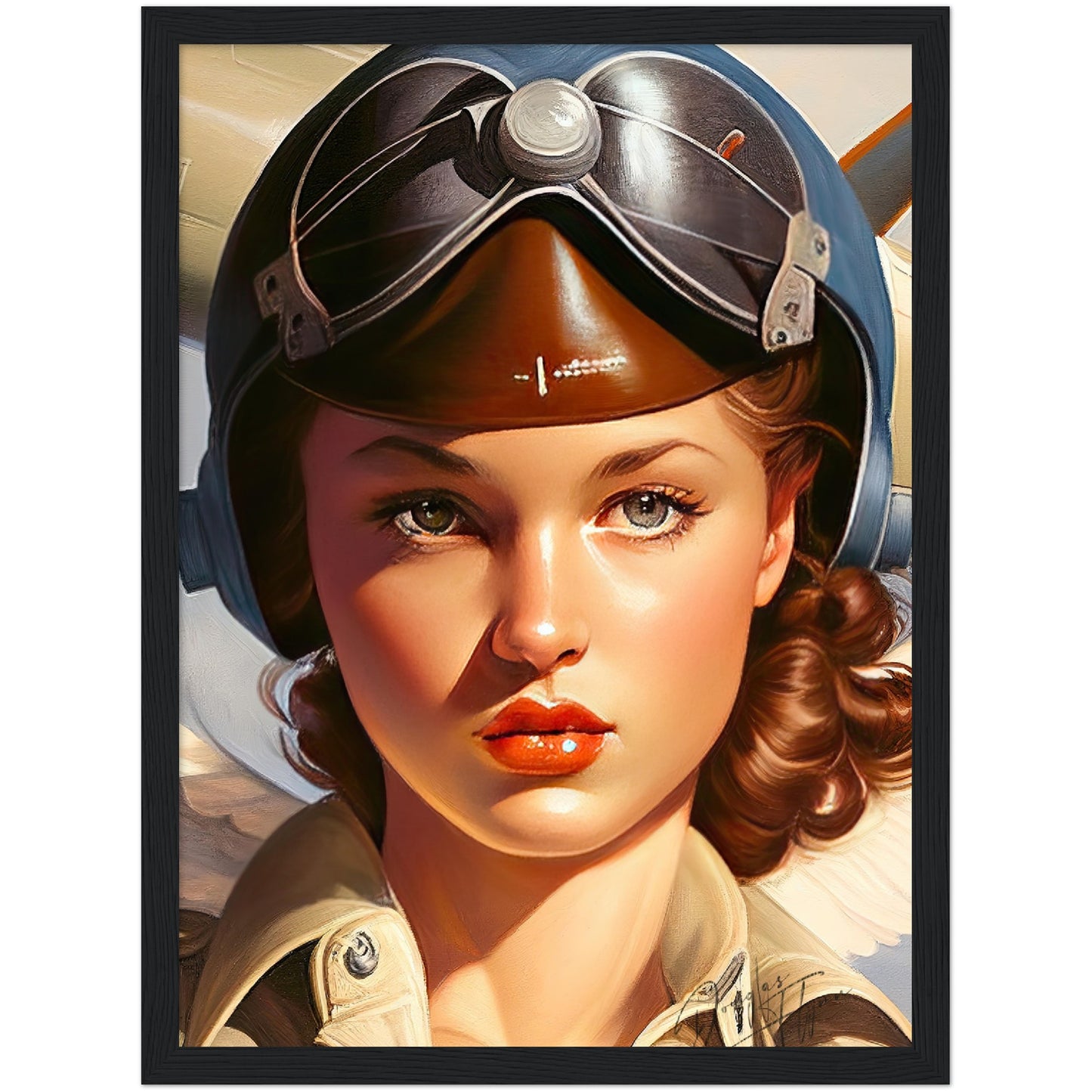 »Love making loops and rolls« retro poster