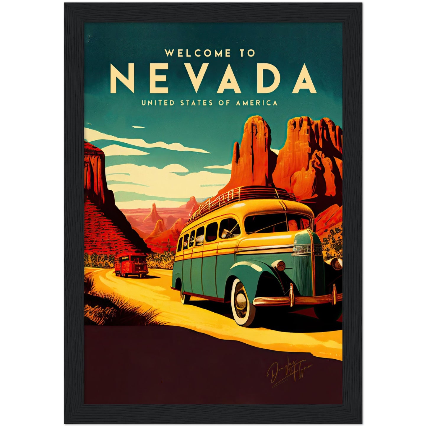»Nevada, travel poster no 2« retro poster