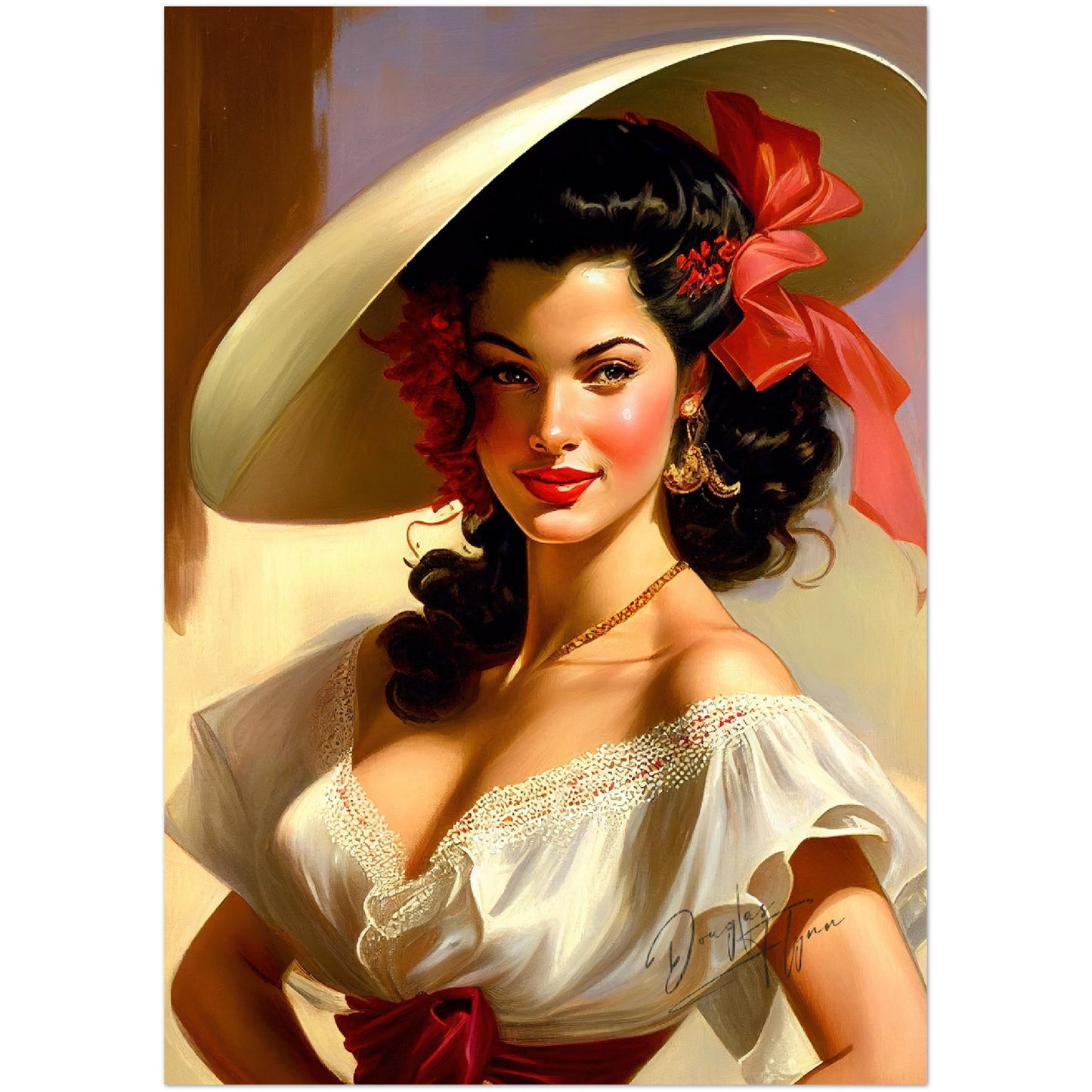 »Laurie's Lavish Look« retro poster