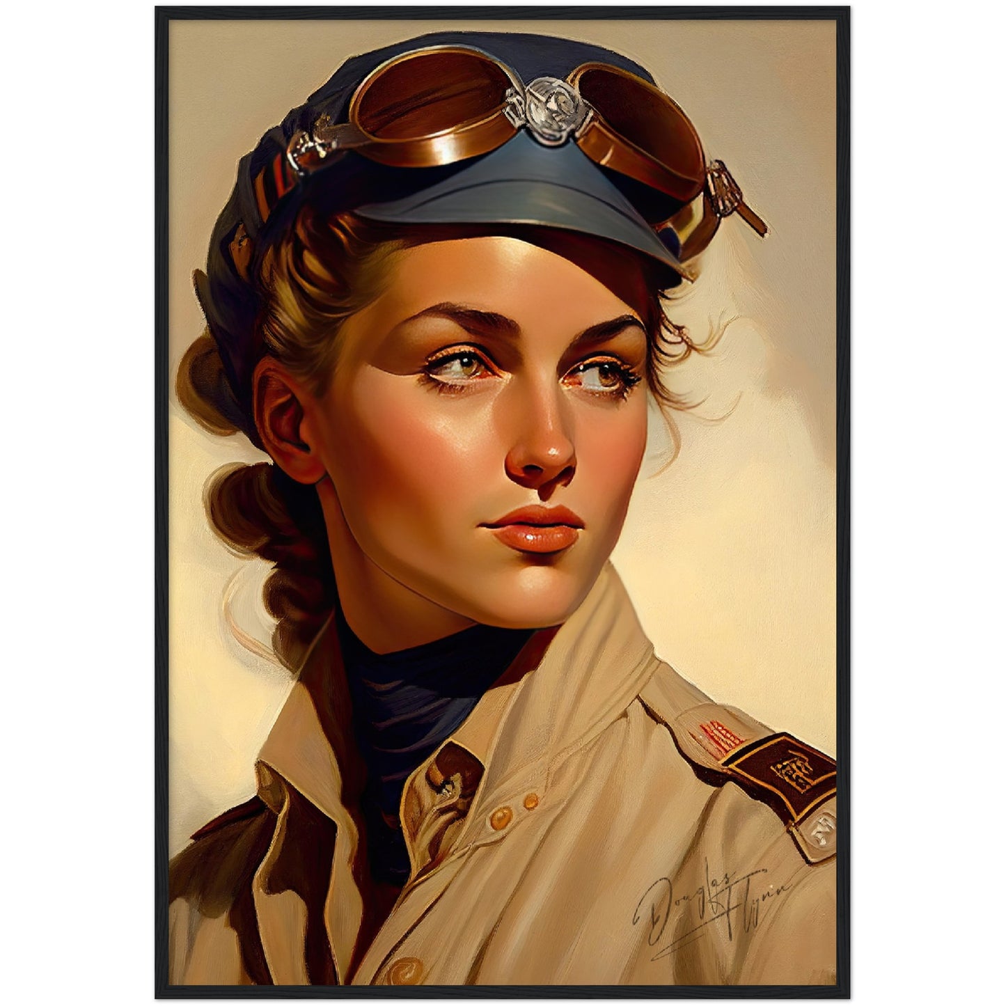 »Lets return to base« retro poster