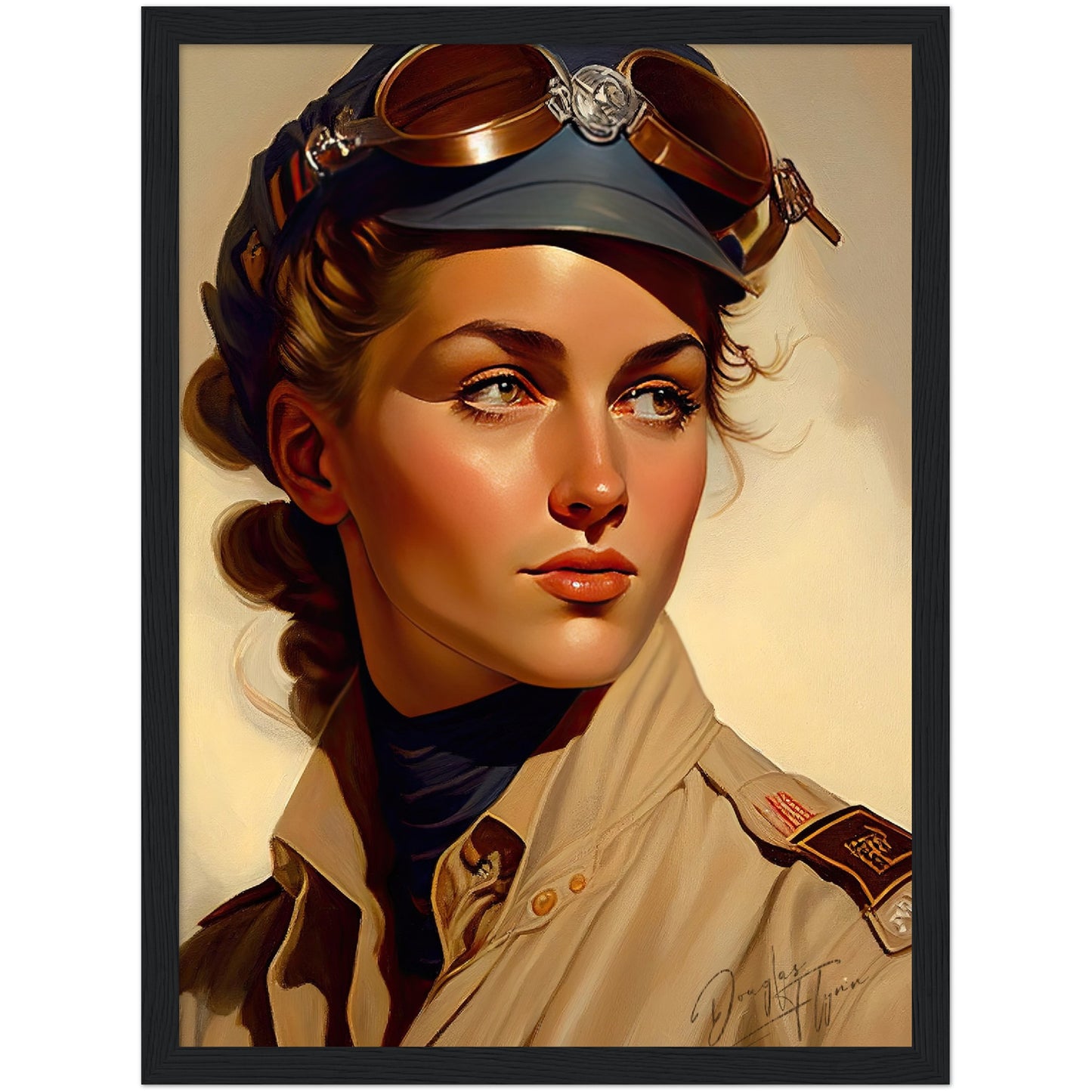 »Lets return to base« retro poster